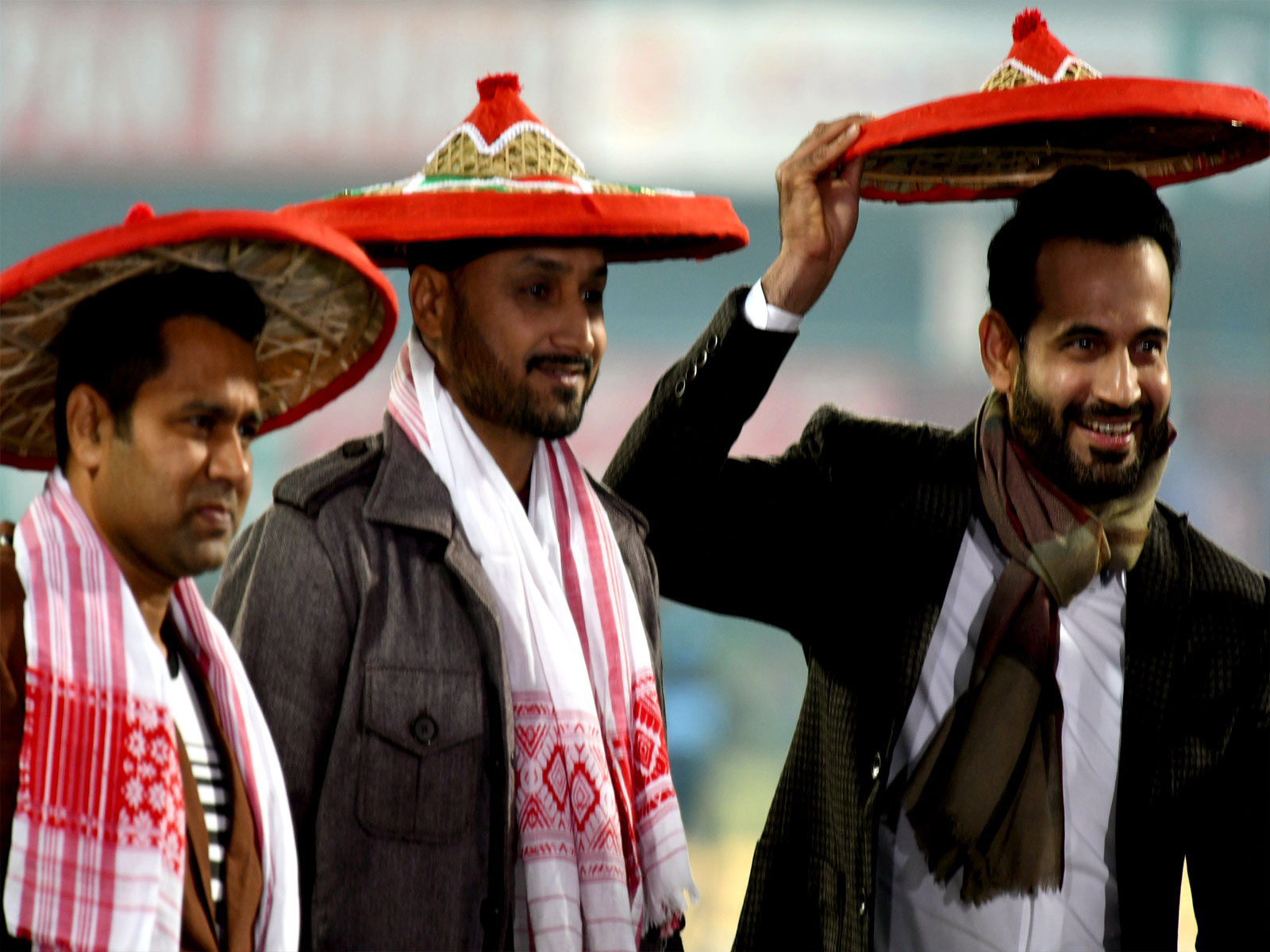 Aakash Chopra, Harbhajan Singh, and Irfan Pathan (Photo: ANI)