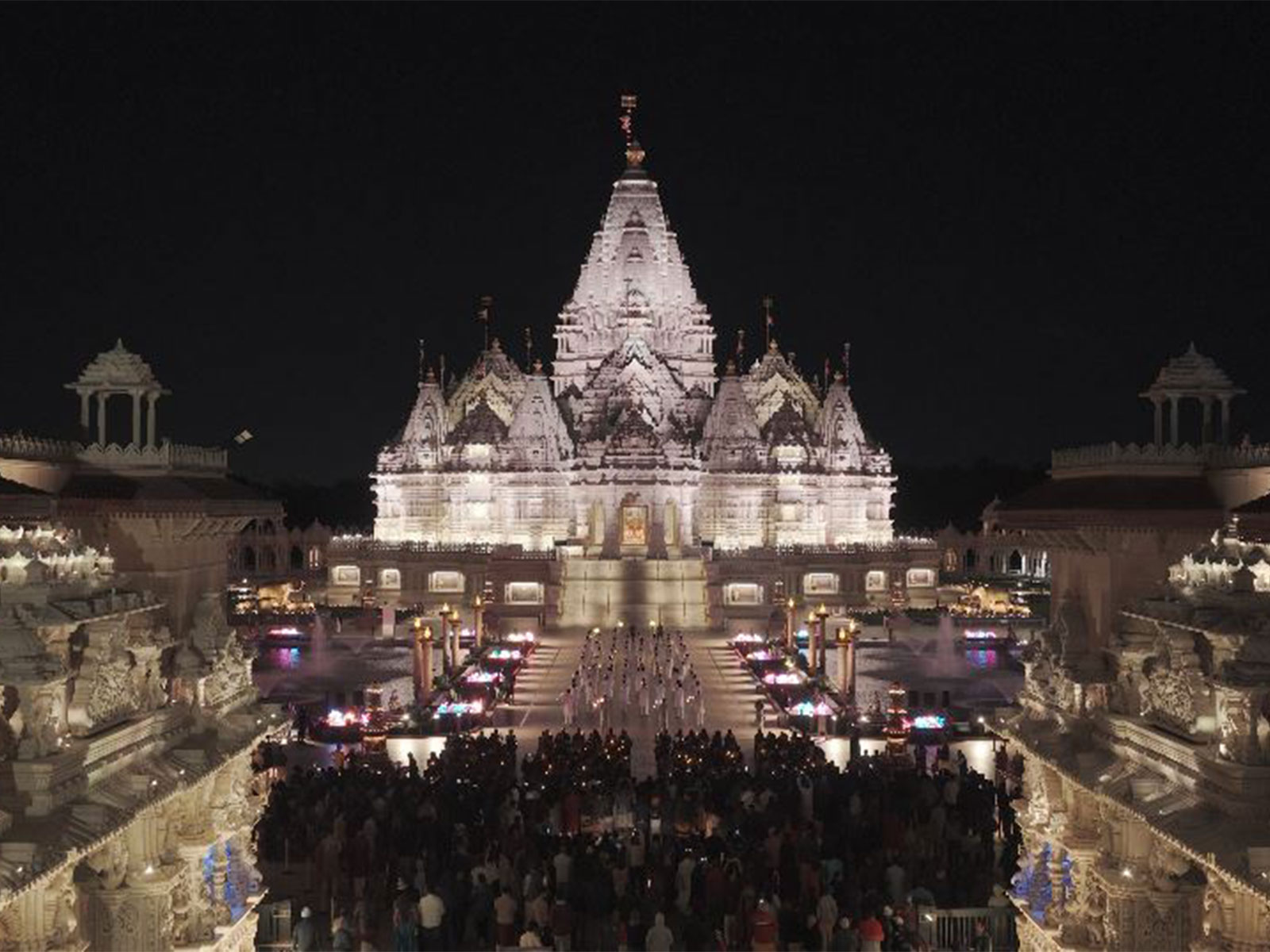 Diwali celebrations at Akshardham Temple in New Jersey (Photo/ BAPS Swaminarayan Temple)