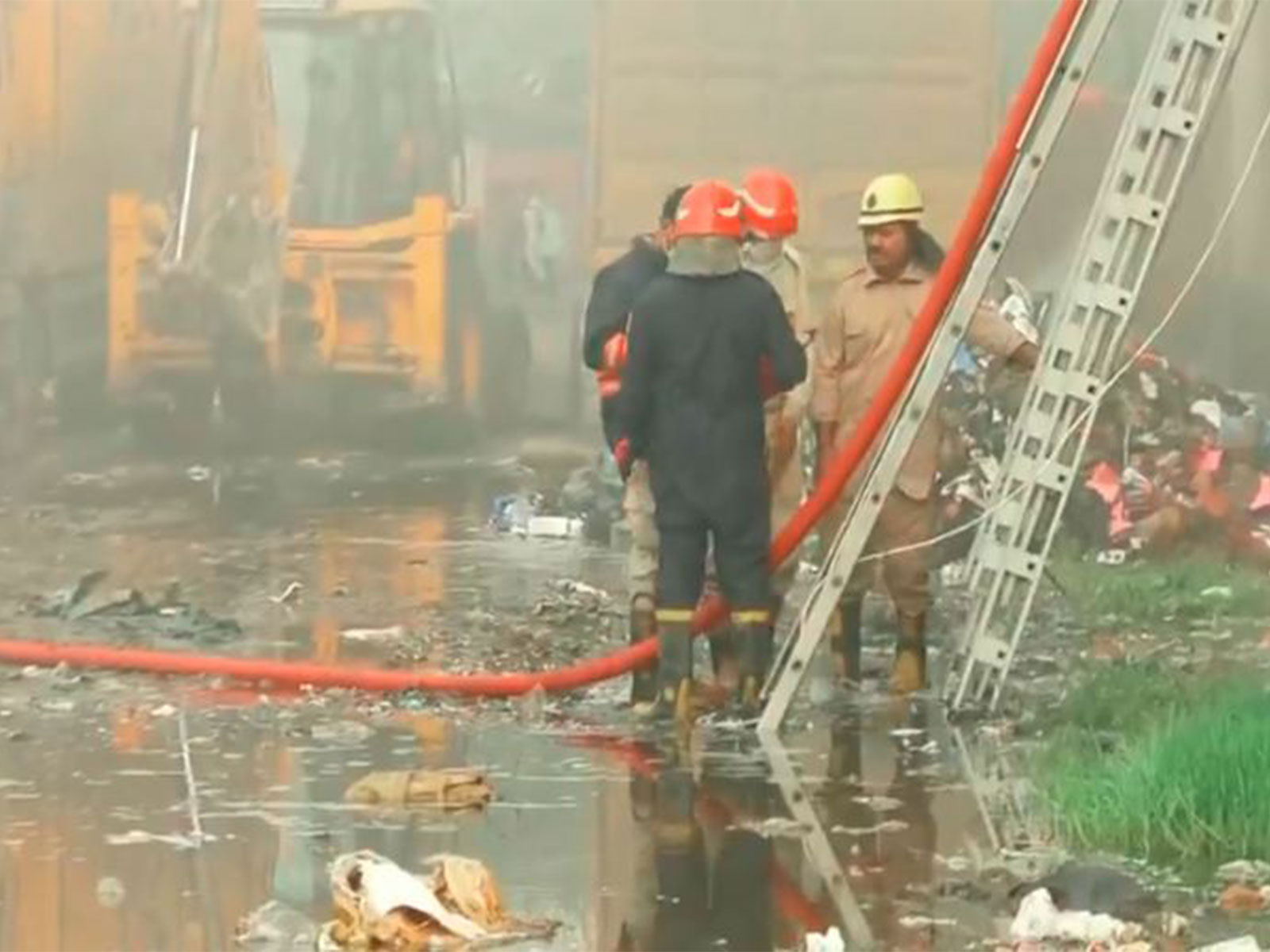 Fire-fighting operations still underway  (Photo/ANI)