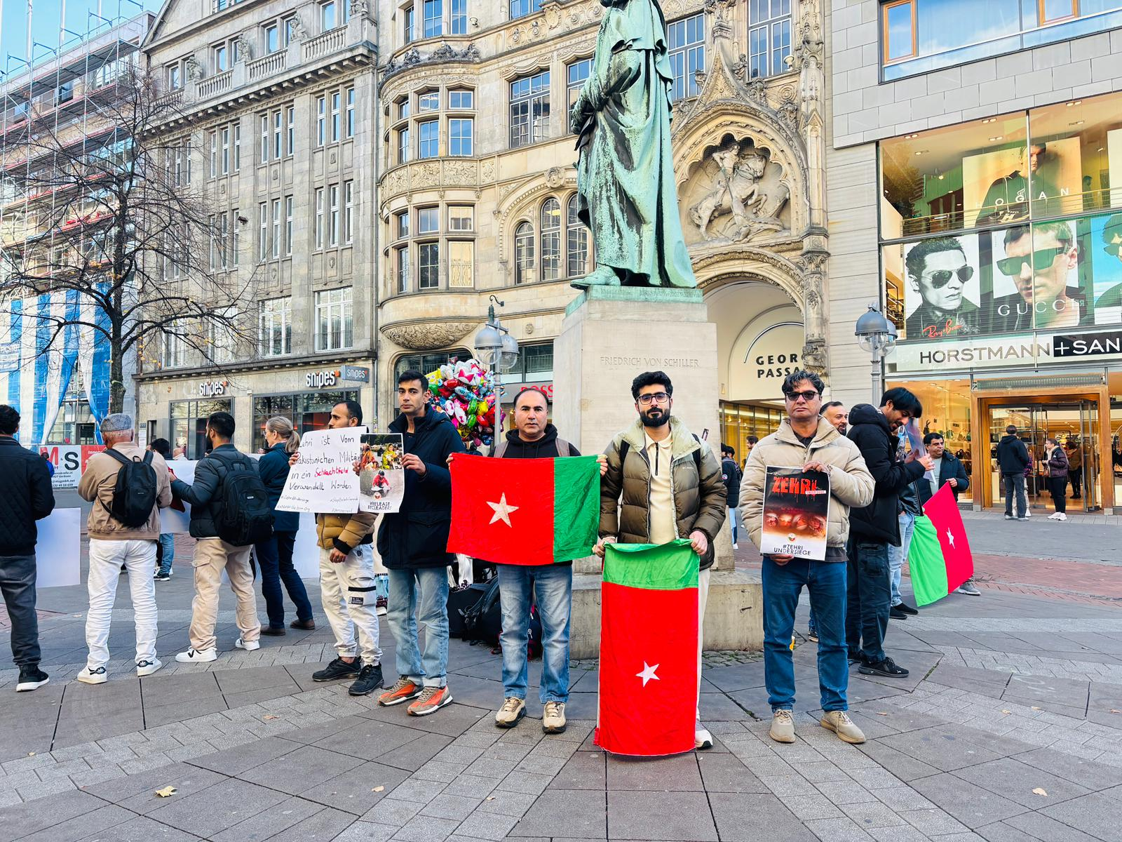 Protest by Baloch national Movement in Germany (Photo/ X@ BNMFootages)