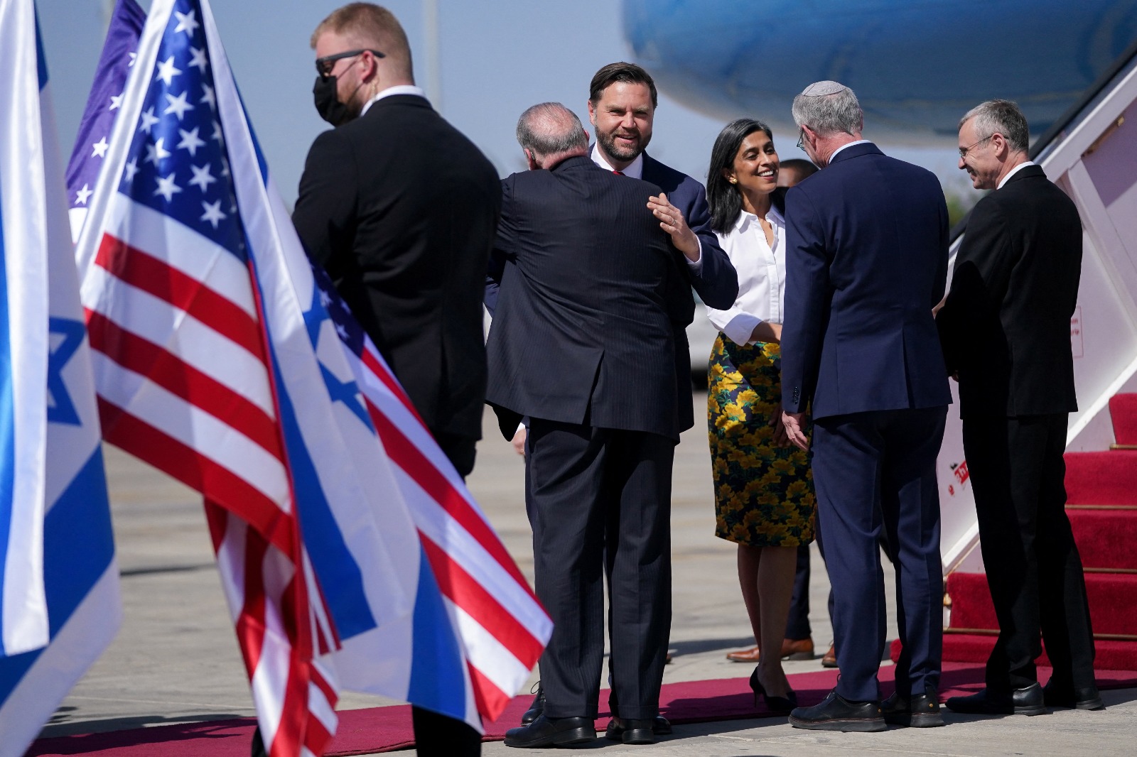US Vice President JD Vance, Second Lady Usha Vance in Israel (Photo/Reuters)