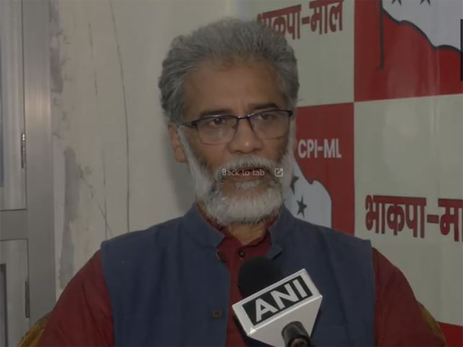 CPI(ML) leader Dipankar Bhattacharya (Photo/ANI)