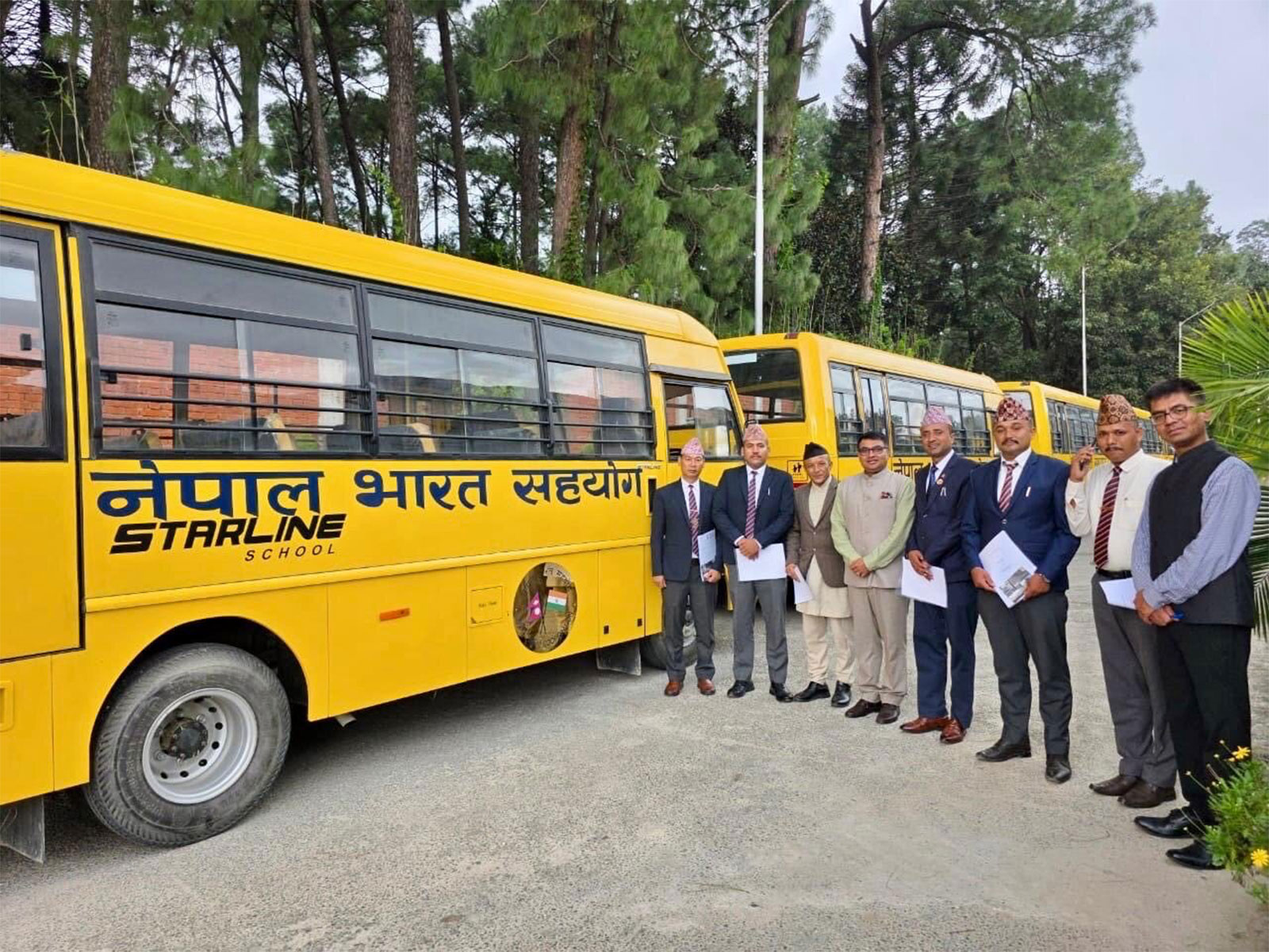 India donates 81 school buses to boost education across Nepal (Image: X/@IndiaInNepal)