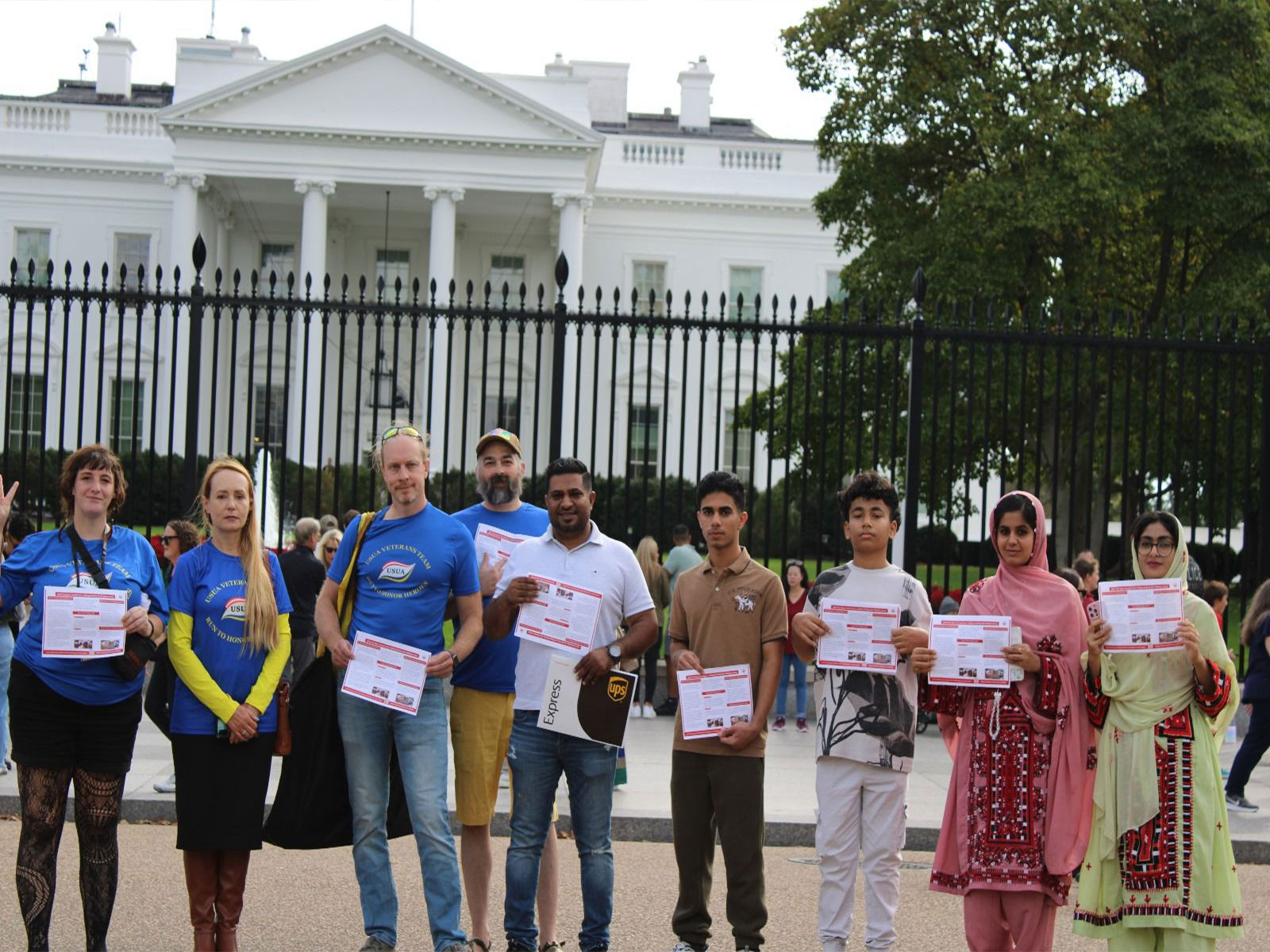BNM holds awareness drive outside White House (Photo/ X@BNMFootages)