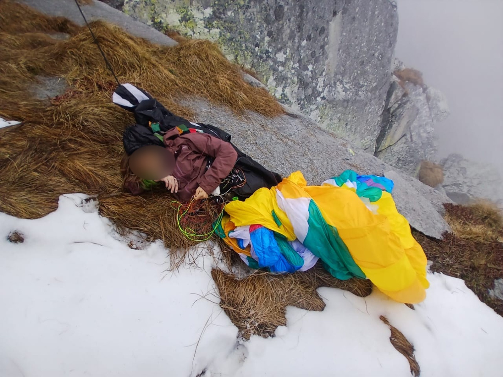 Canadian paraglider found dead in the Dhauladhar mountains. (Photo/ANI)