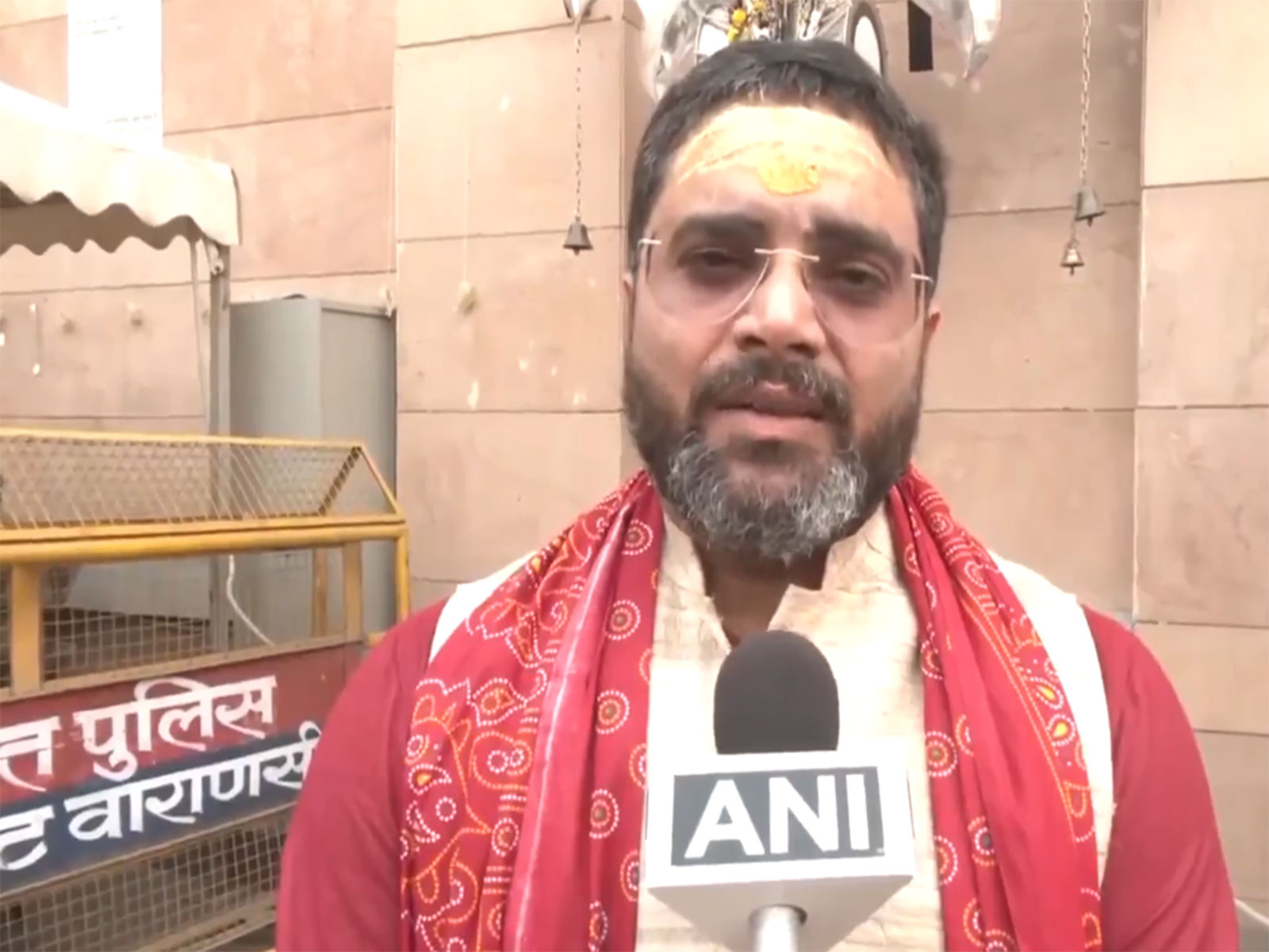 Chief Executive Officer of the Shri Kashi Vishwanath Temple Trust, Vishwa Bhushan Mishra (Photo: ANI)