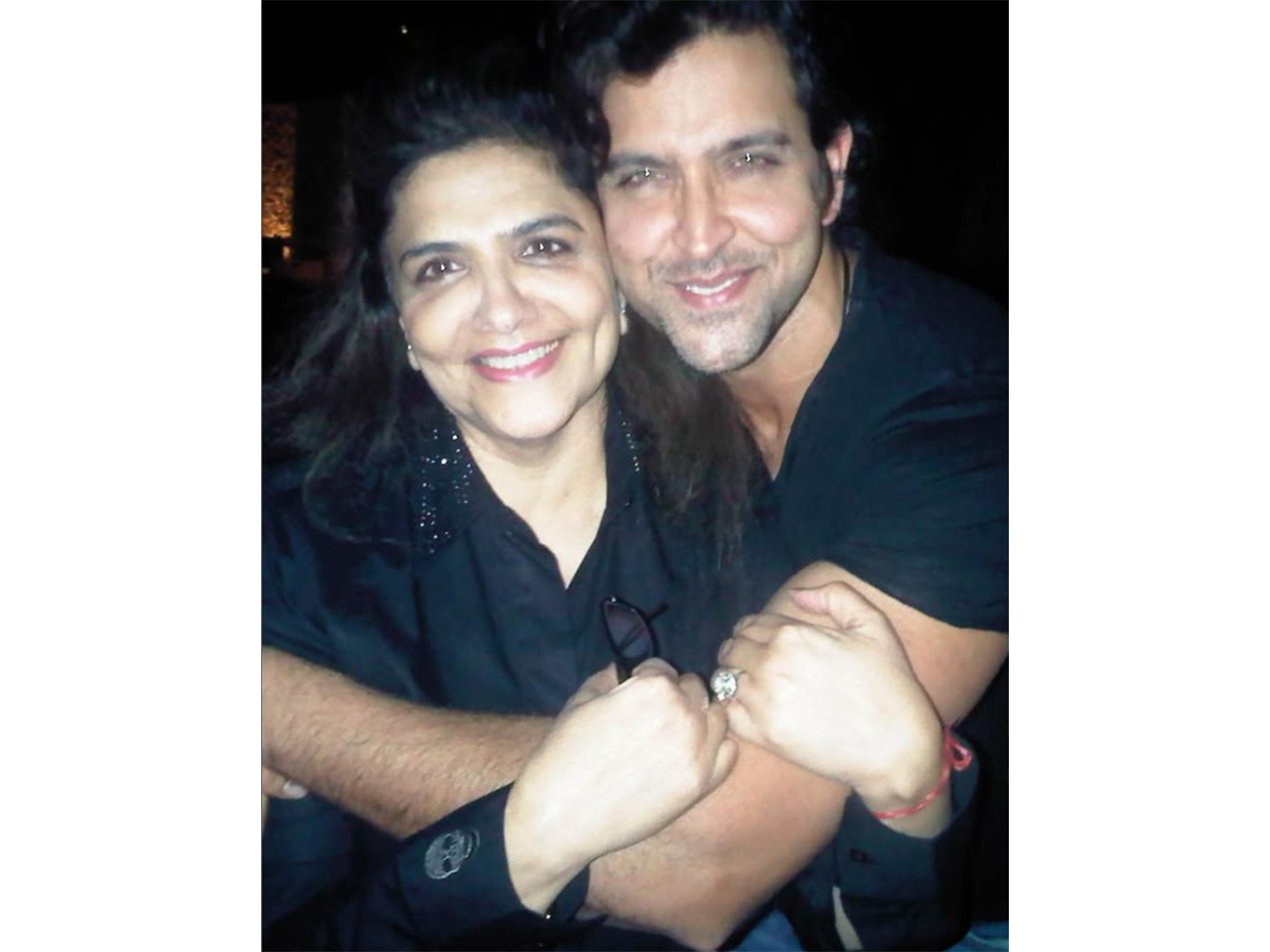 Hrithik Roshan with his mother (Image source: Instagram/ @hrithikroshan) 