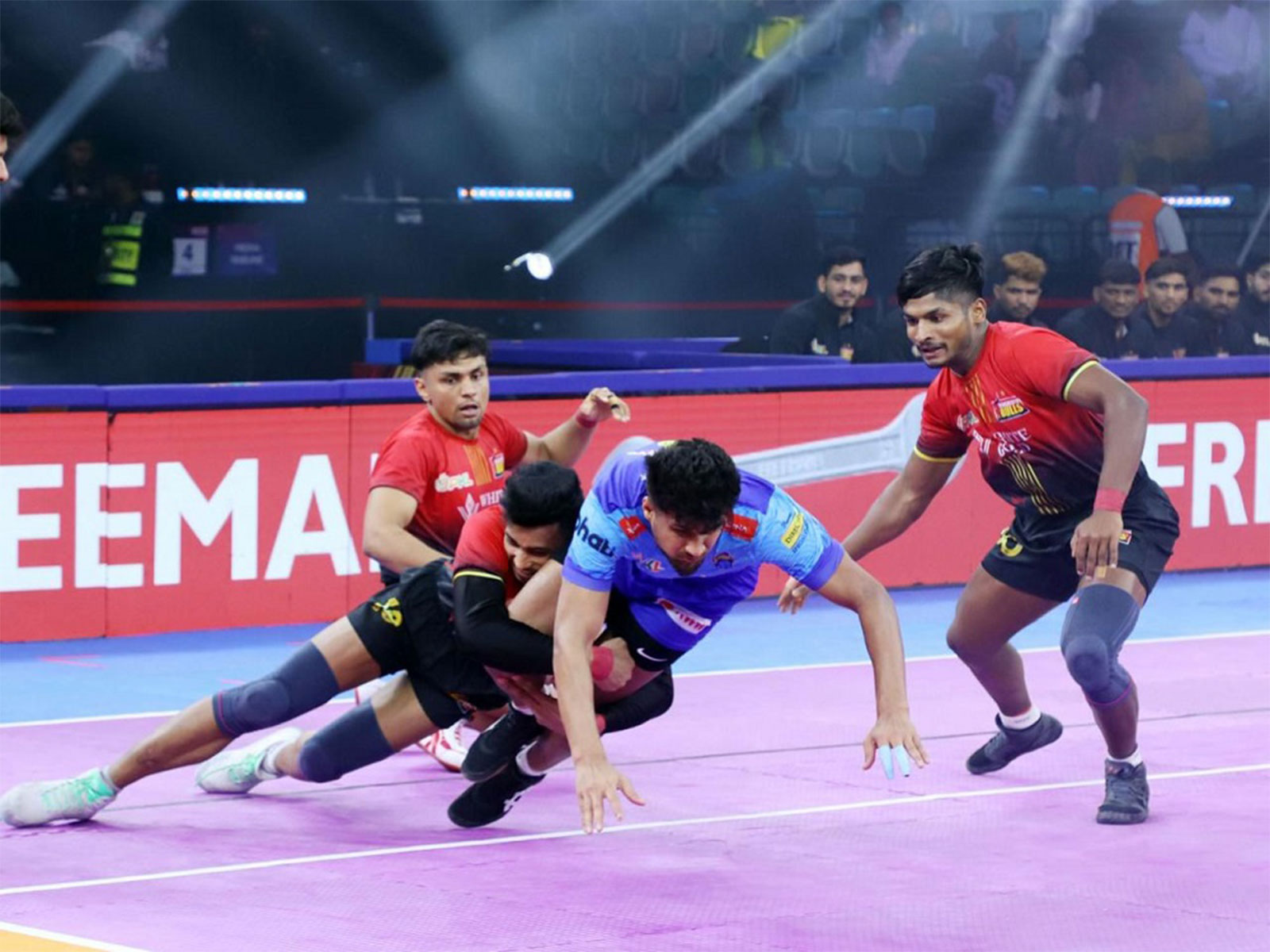 A visual from the match. (Photo: PKL)