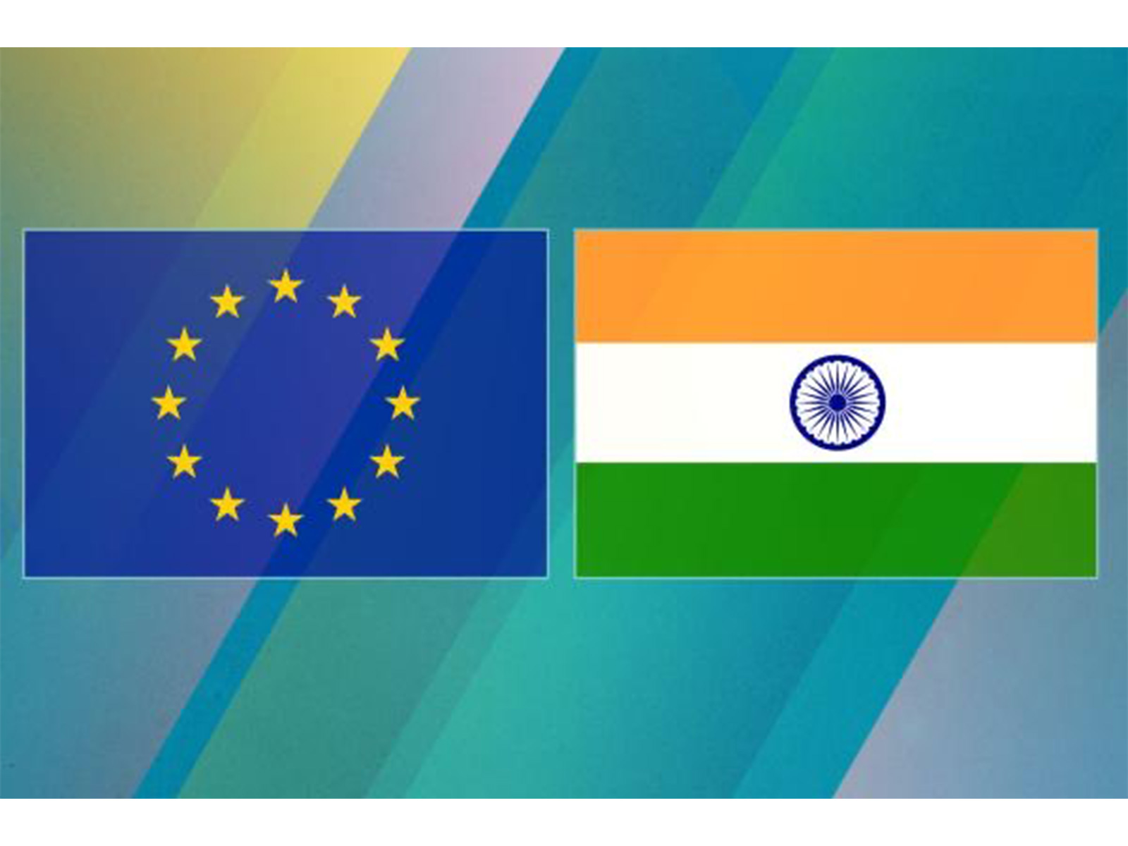 Flags of the  EU and India (Image: X/@MarosSefcovic)