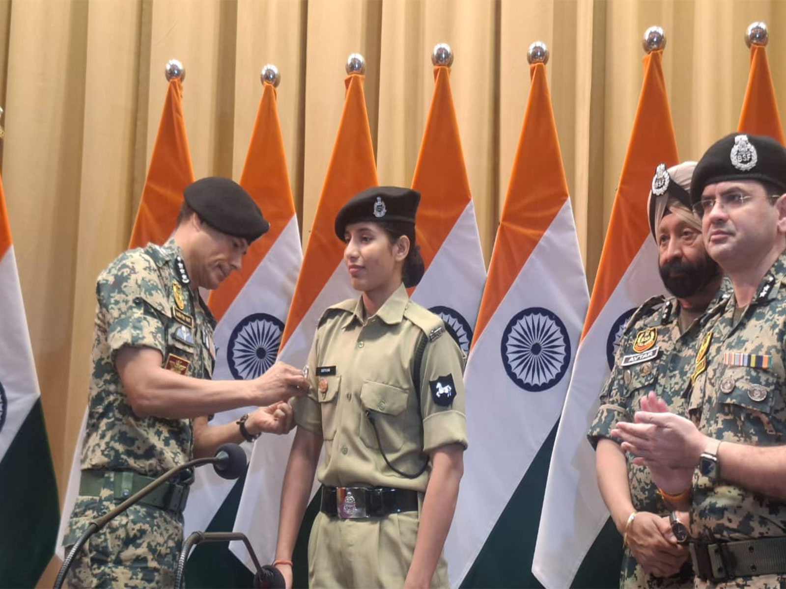 Shivani becomes first woman constable to earn out-of-turn BSF promotion (Photo/ANI) 