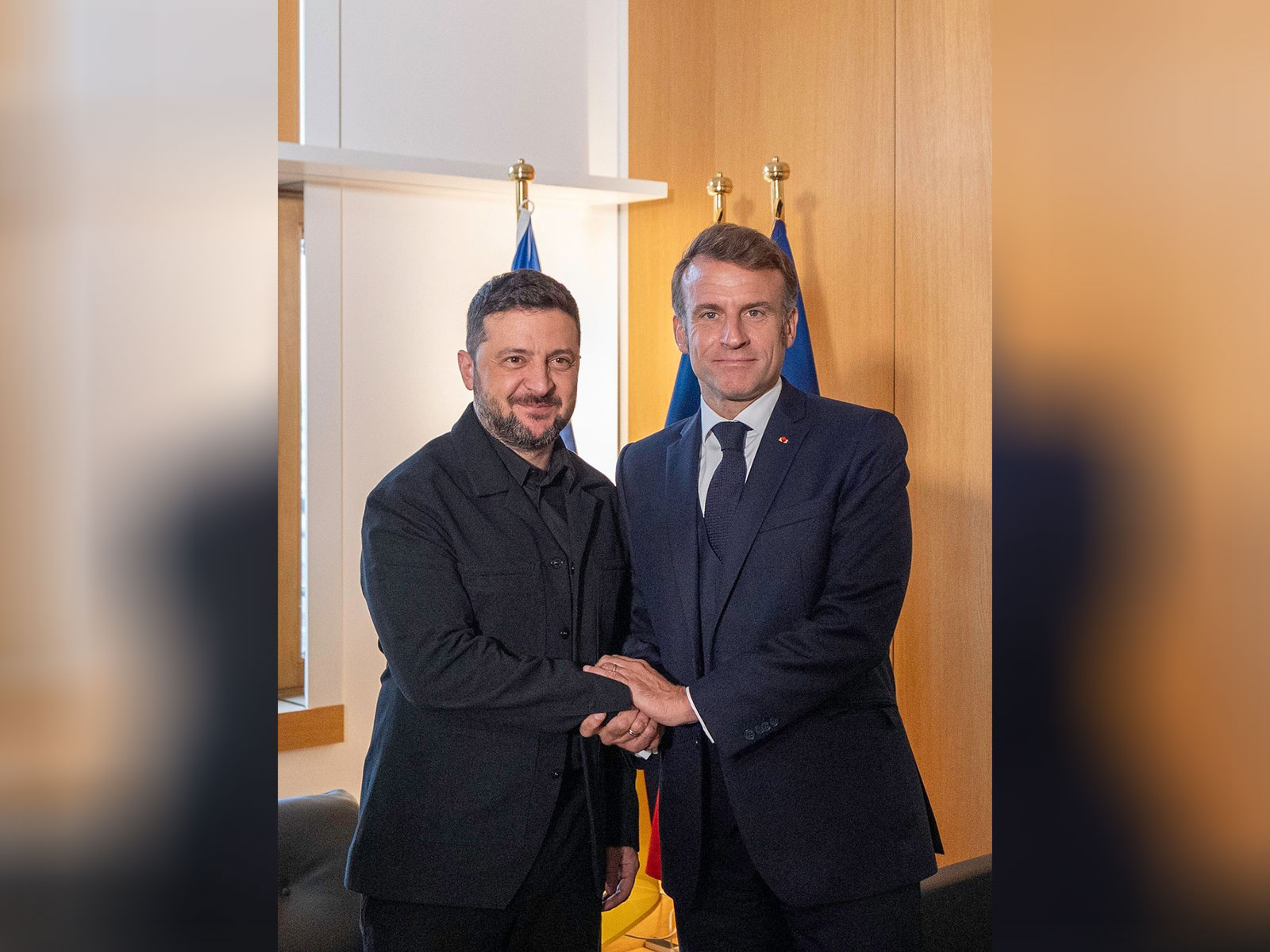 Ukranian President Zelenskyy with French President Macron (Photo:X/@EmmanuelMacron)