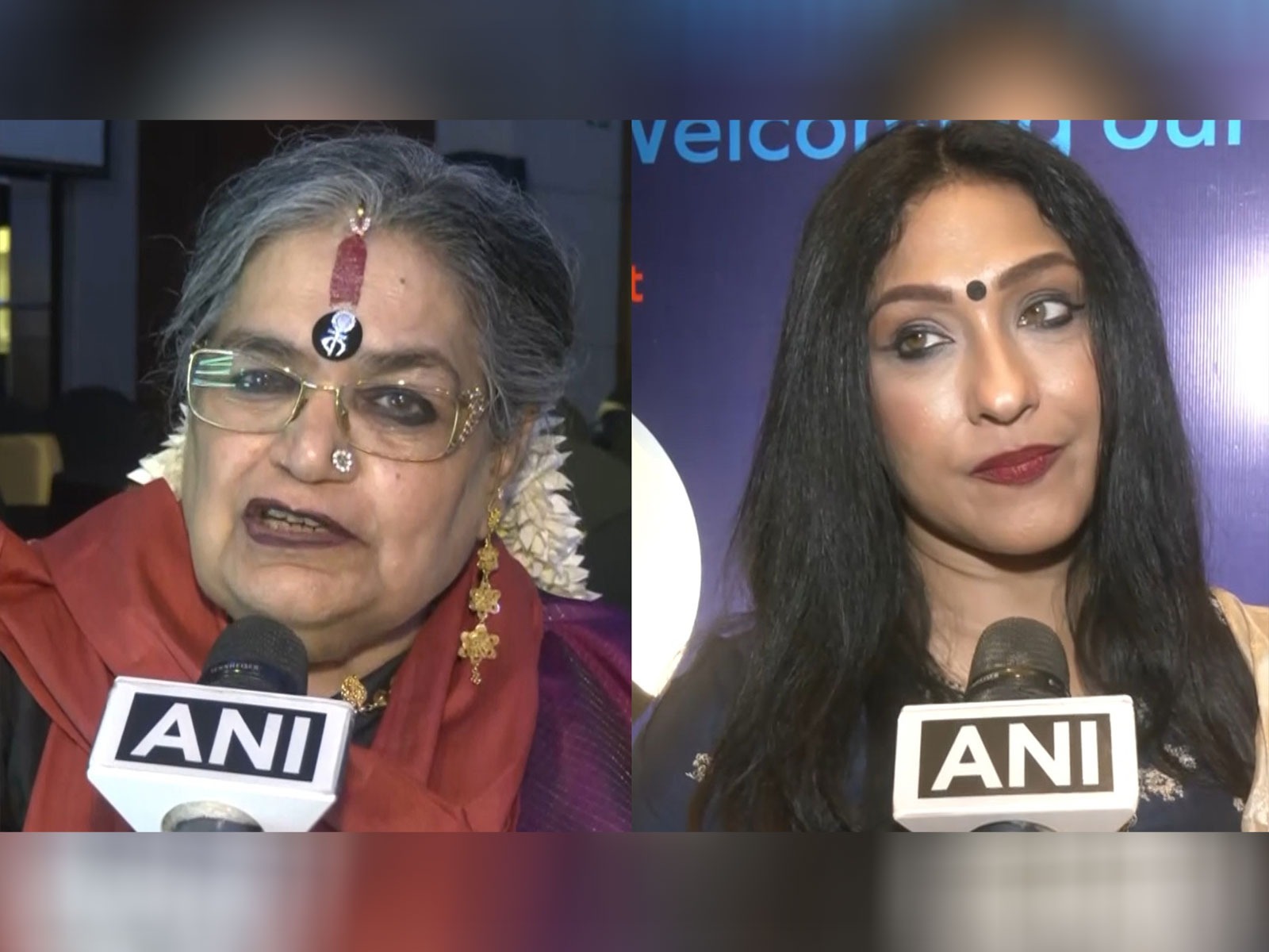 Usha Uthup, Rituparna Sengupta (Image source/ANI) 