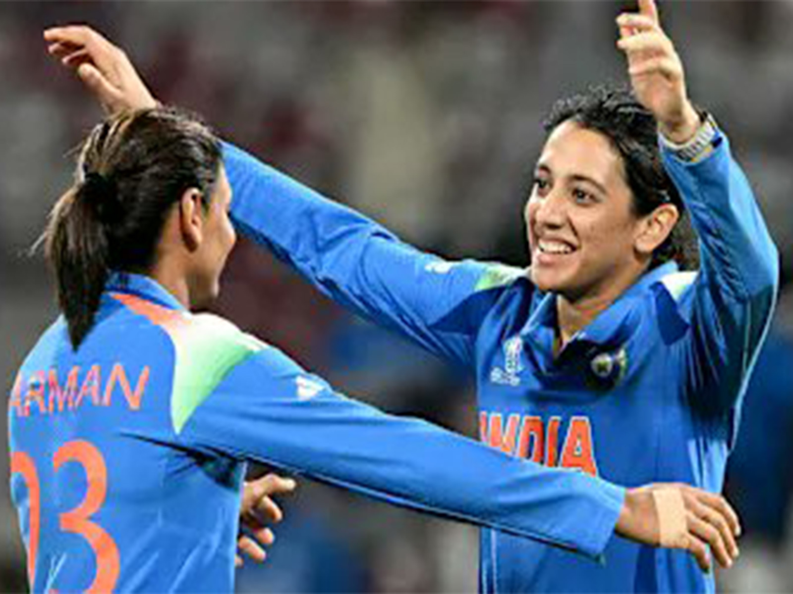 Smriti Mandhana and Harmanpreet Kaur. (Photo: @ICC)
