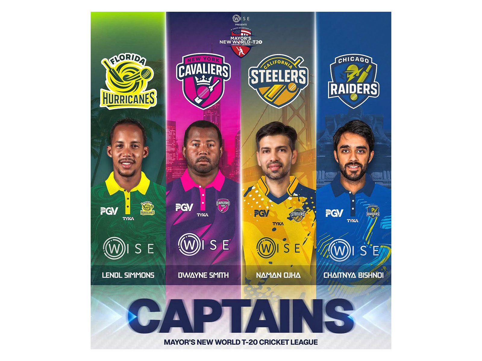 The captains (Photo: Mayor's New World T20)