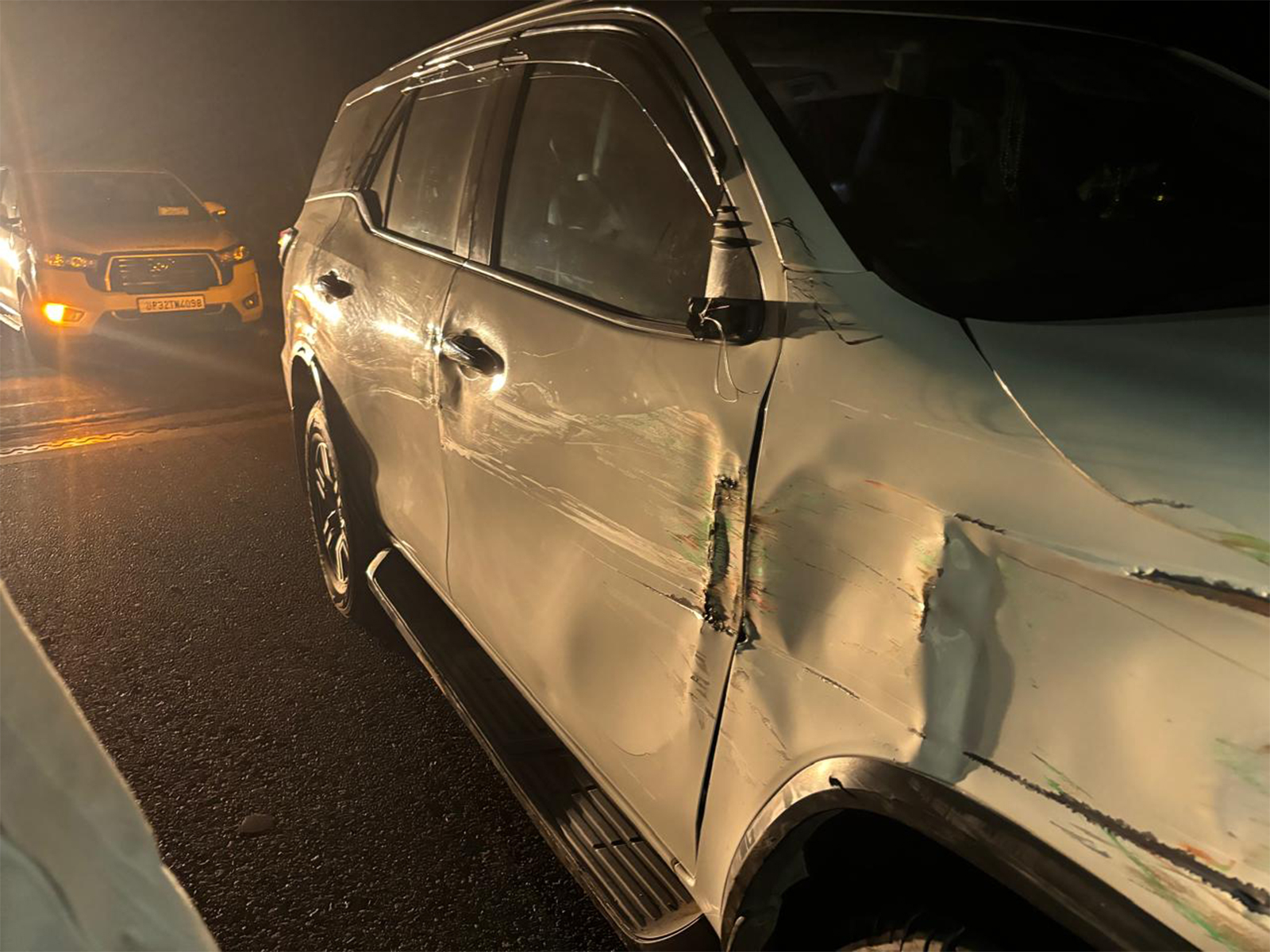 Baby Rani Maurya narrowly escapes road accident (Photo X/@babyranimaurya)