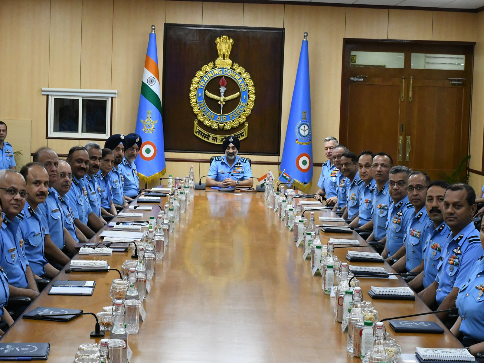 Air Chief Marshal AP Singh, CAS, presided over the Training Command Commanders' Conference-2025 (Photo/@IAF_MCC on X)