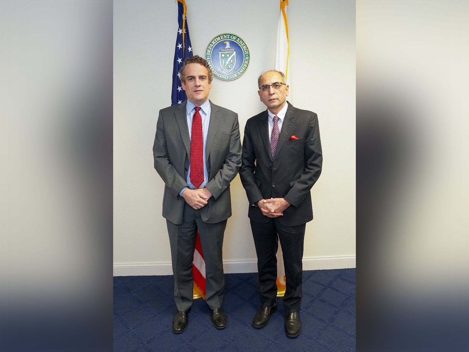 Ambassador Vinay Mohan Kwatra with US Department of Energy Deputy Secretary James Danly (Photo/X@AmbVMKwatra)
