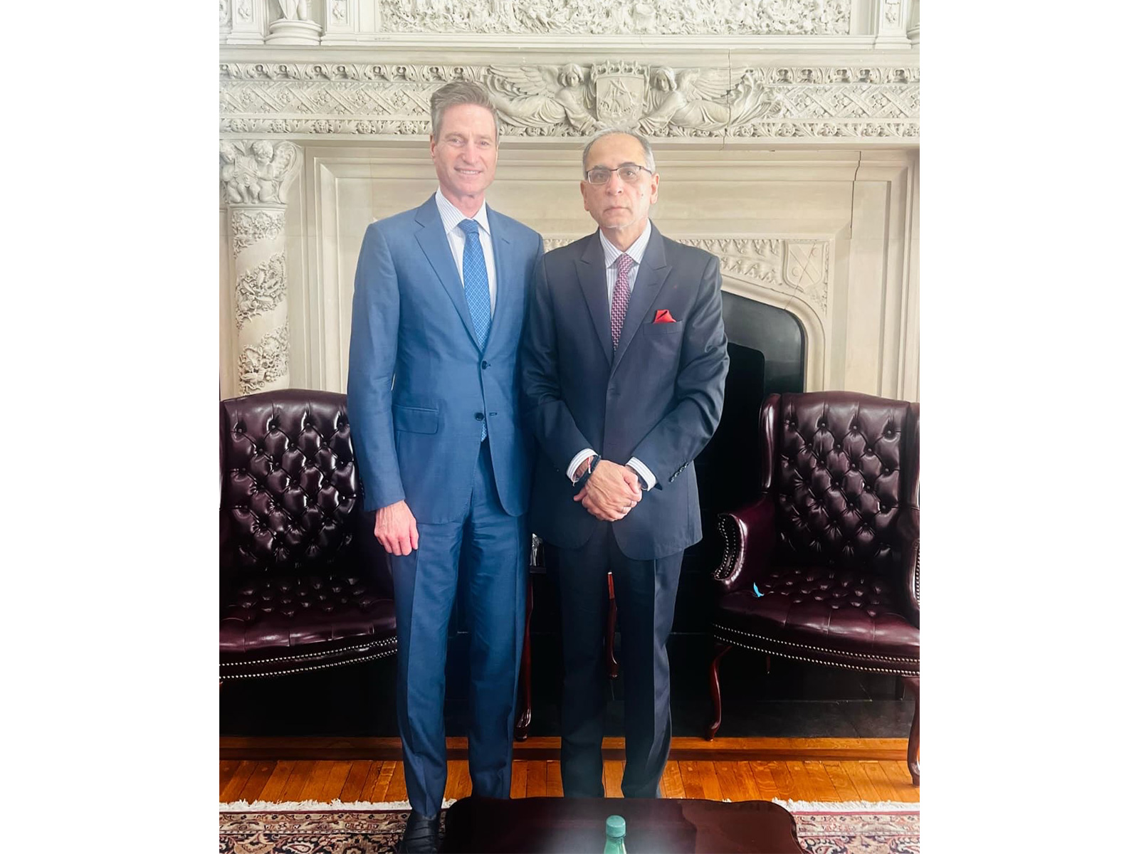 Ambassador Vinay Mohan with Lockheed Martin CEO Jim Taiclet (Photo/X@AmbVMKwatra)