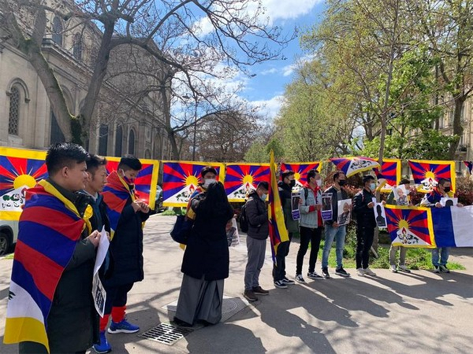 Tibet students group organises protest outside Chinese embassy in Paris (File Photo/ANI)