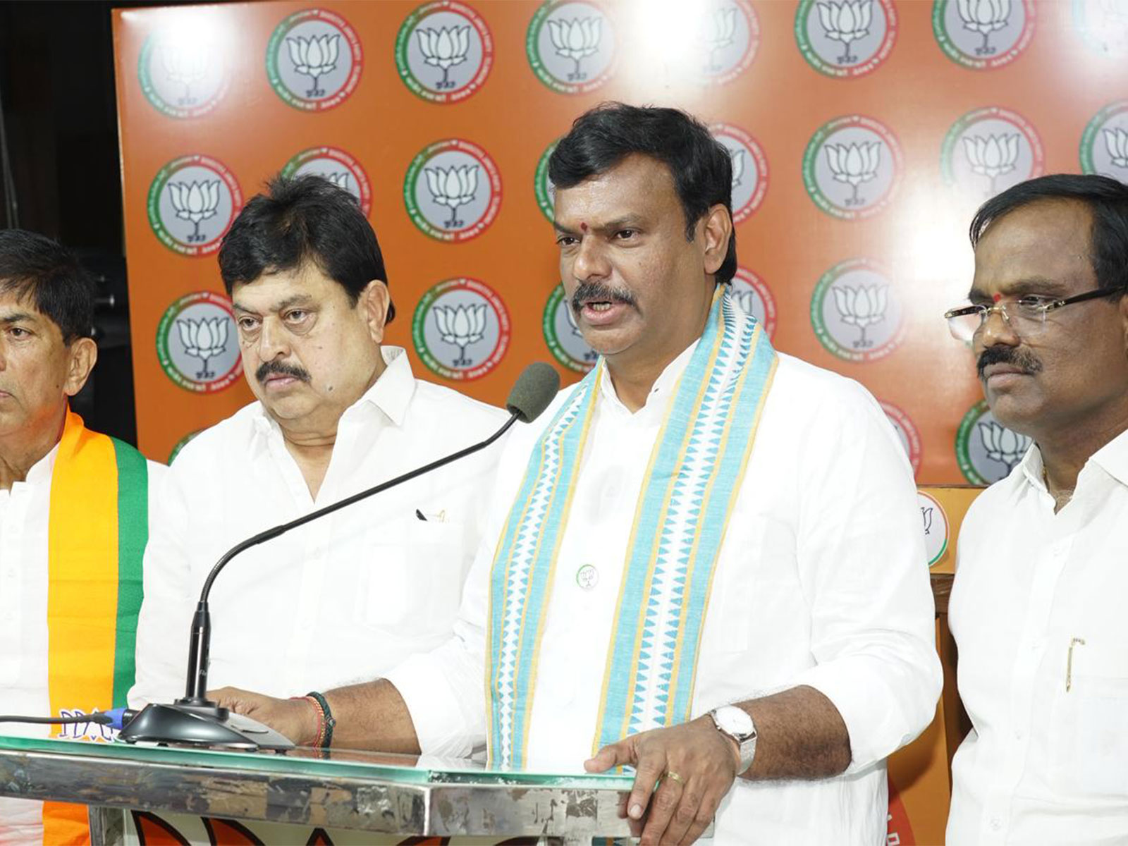 BJP Andhra Pradesh State President PVN Madhav and Telangana state BJP President N Ramchander Rao (Photo/X@MadhavBJP)