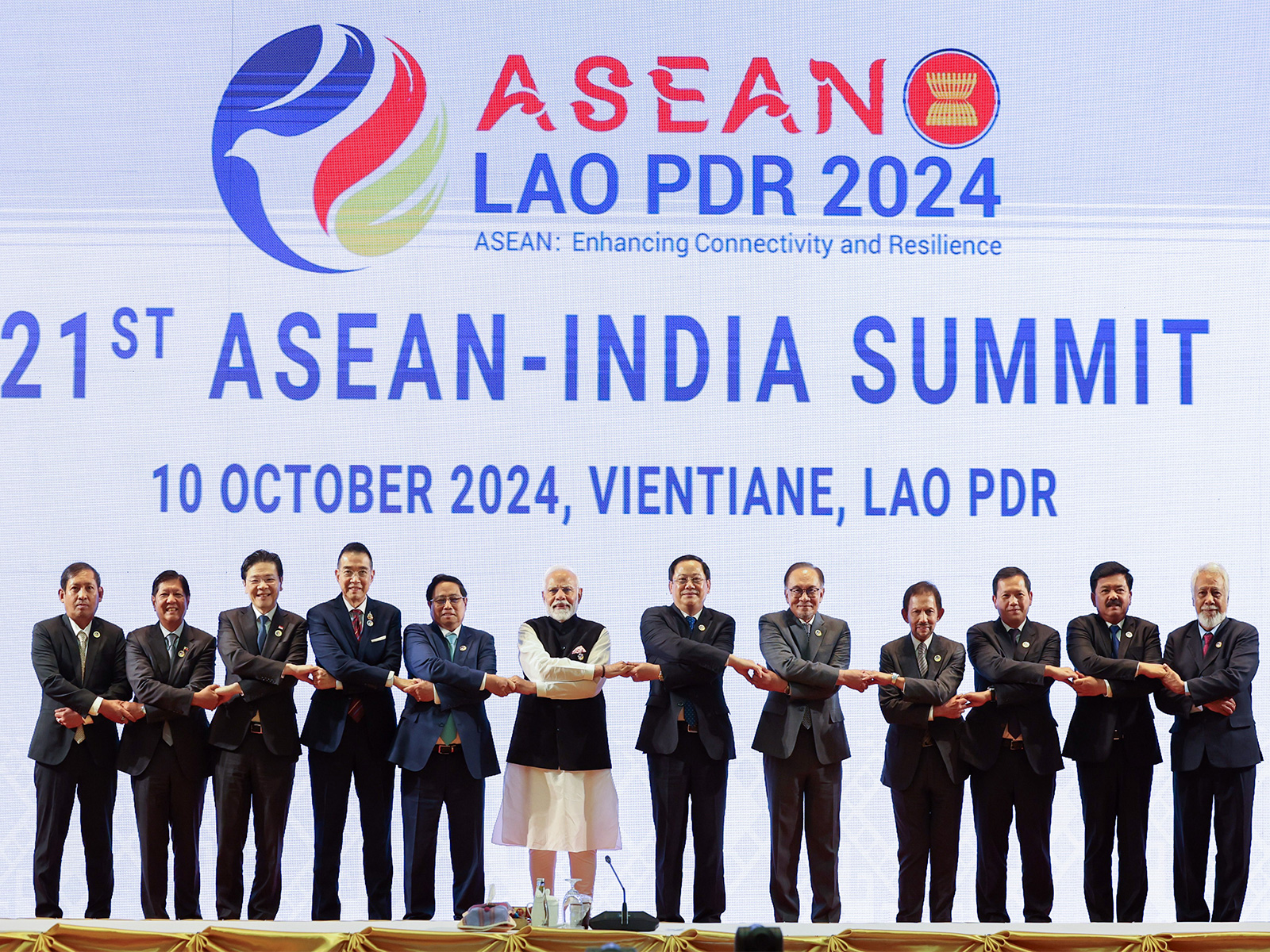 A file Picture of PM Modi at the 21st Asian-India Summit 21st ASEAN-India Summit, in Vientiane