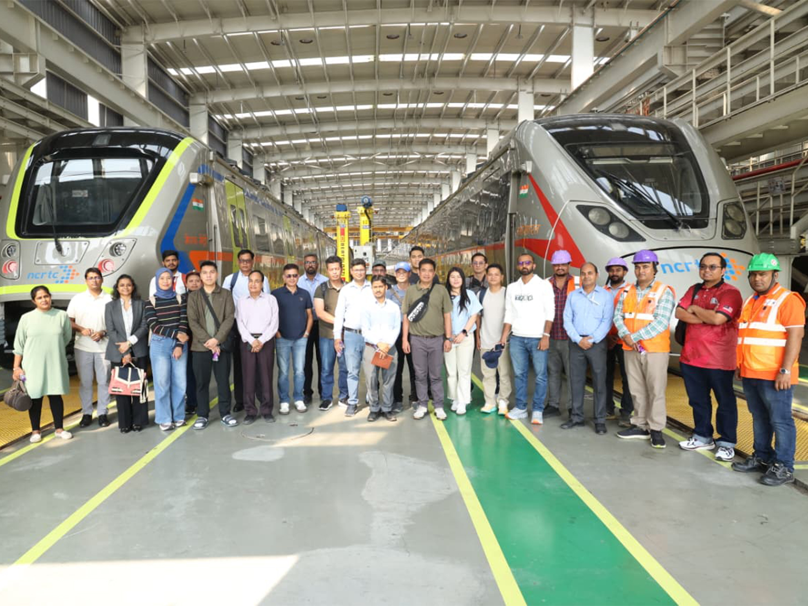 Transport specialists from Asian countries visit  Namo Bharat Corridor. (Photo/ANI)