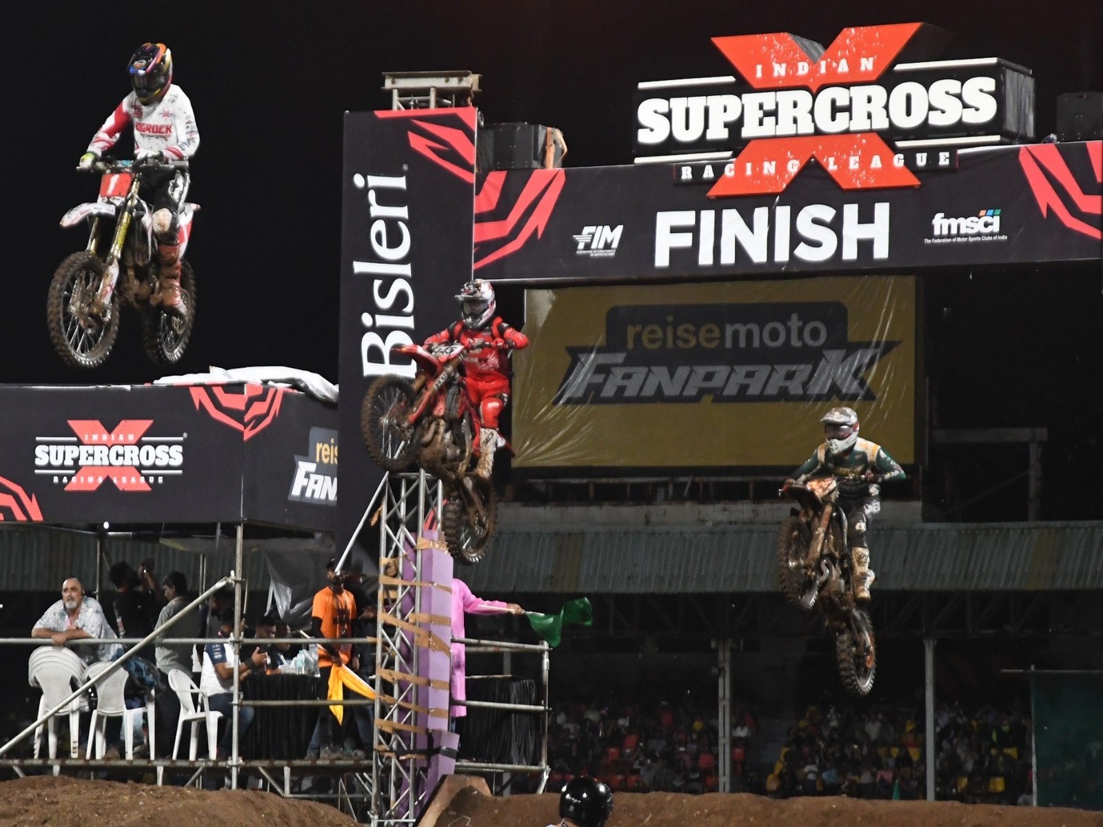 Riders during Indian Supercross Racing League Season 2 (Photo: ISRL)