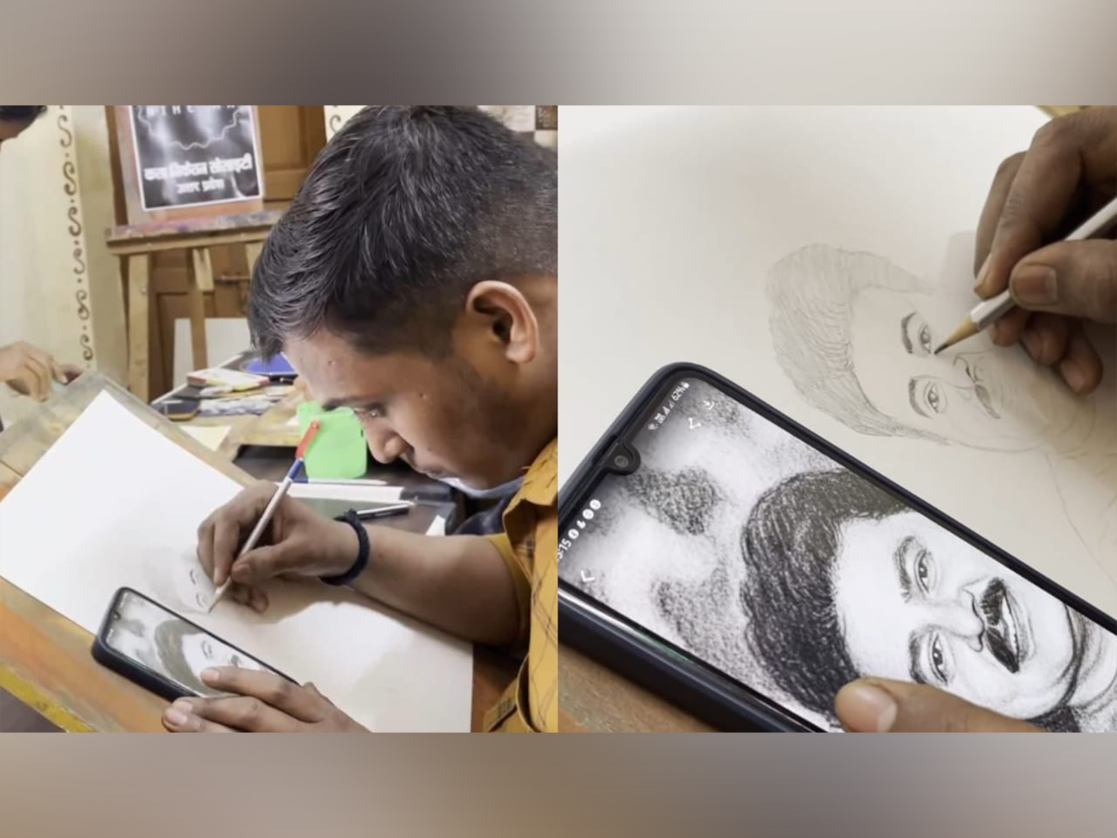 Artists in Lucknow pay tribute to Satish Shah (Photo/ANI)