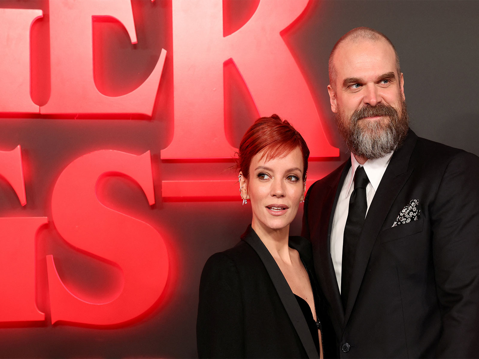 Lily Allen, David Harbour (Photo/Reuters)