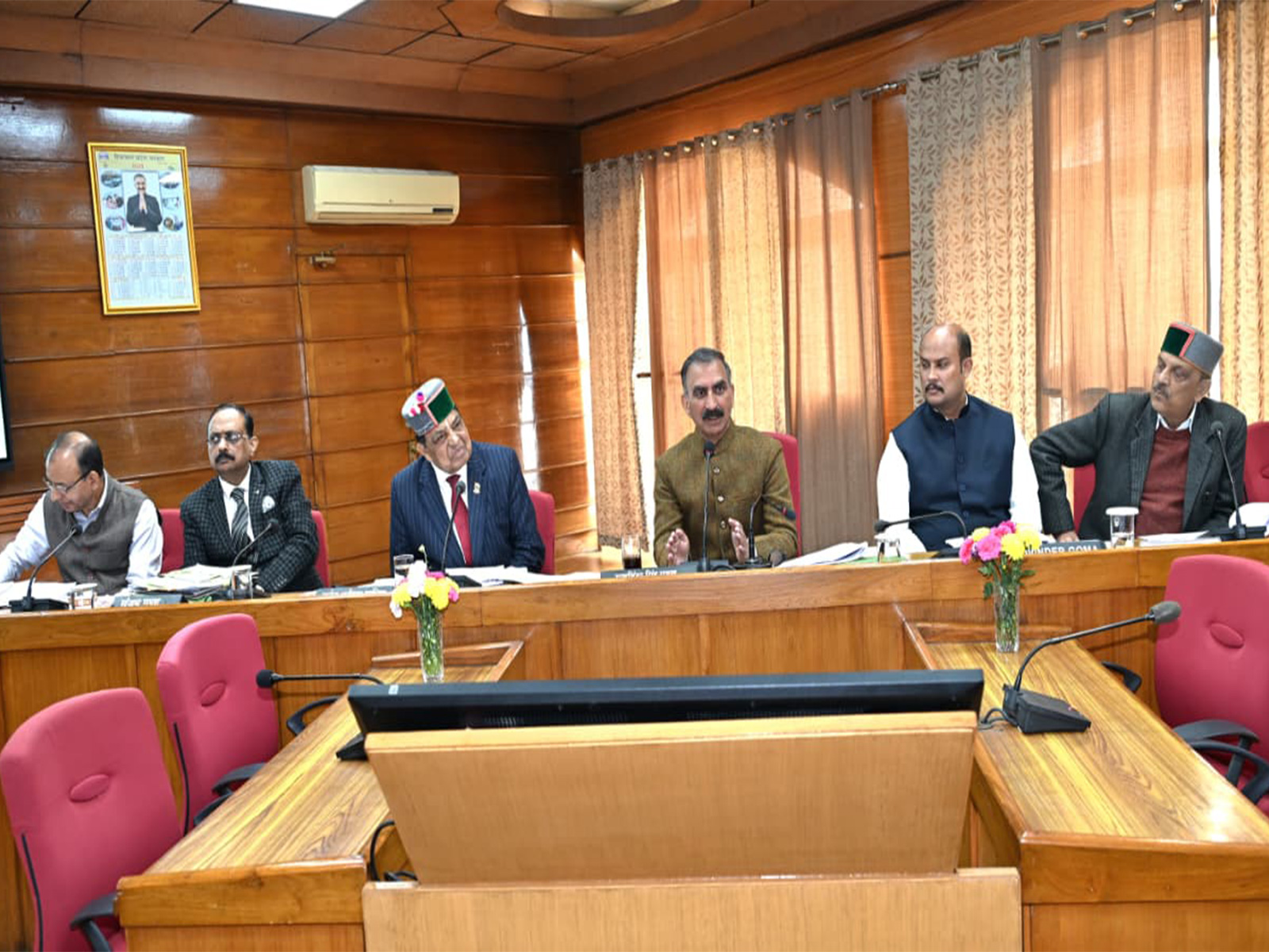 Himachal CM Sukhvinder Sukhu in the meeting (Photo/ANI)