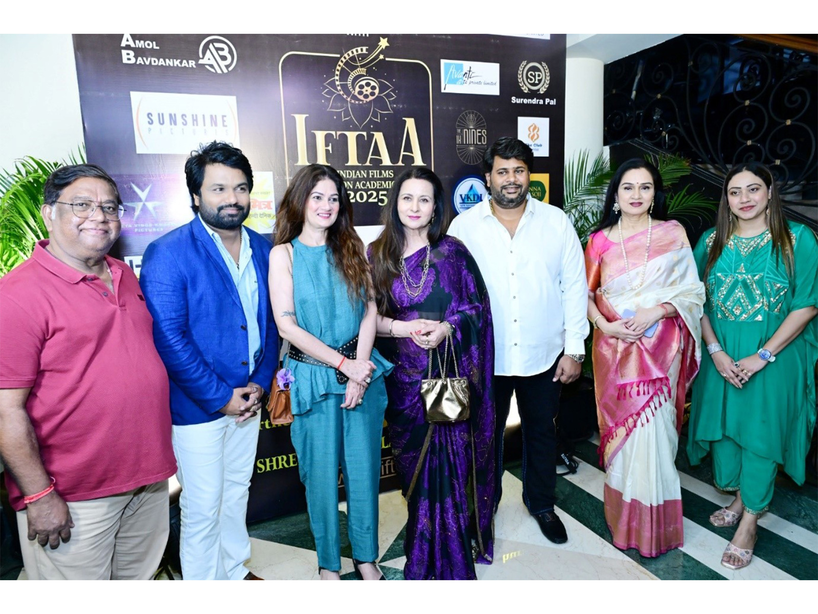 Padmini Kolhapure and Poonam Dhillon launched the Trophy of IFTAA Awards organized by Kushal Suresh Dhuri