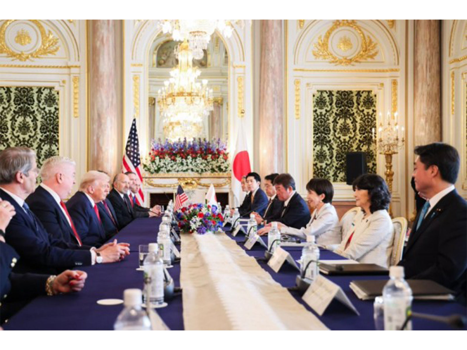 Japanese Prime Minister Sanae Takaichi meets US President Donald Trump in Tokyo, calling their talks "very productive." (Image: X/@takaichi_sanae)