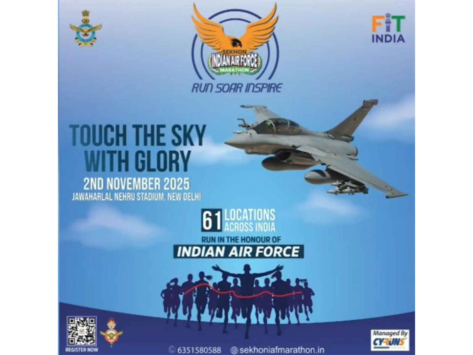 Indian Air Force gears up for Sekhon IAF Marathon 2025 (Photo: PIB)