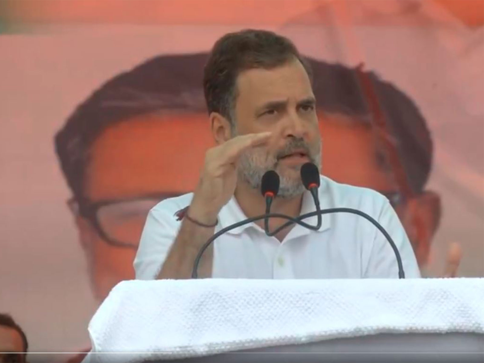 Congress leader Rahul Gandhi addressing a rally in Bihar's Muzaffarpur on Wednesday (Photo/ANI)
