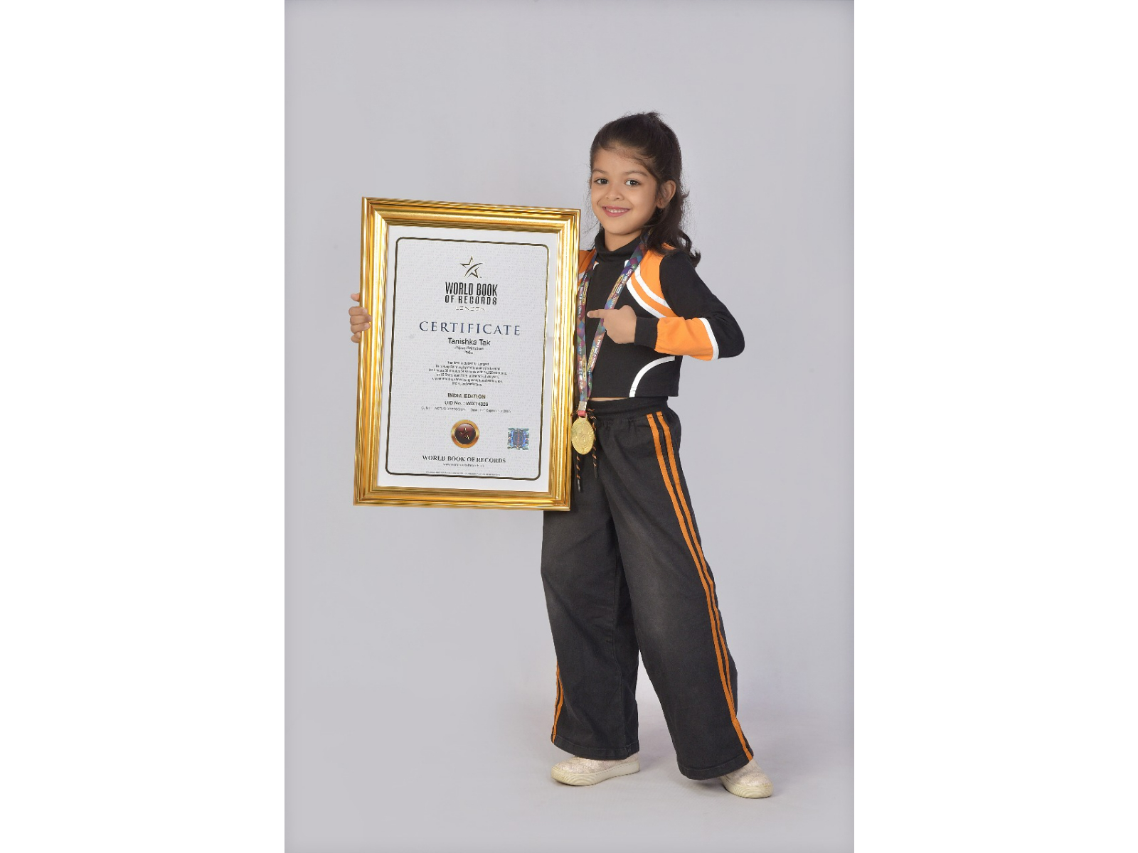 Tanishka Tak Creates History with Longest Hula Hoop World Record of 15,520 Rotations