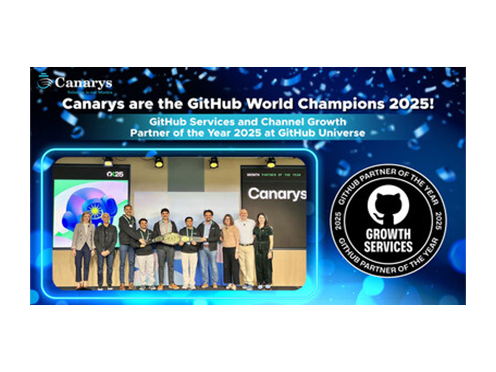 Canarys are the GitHub World Champions 2025