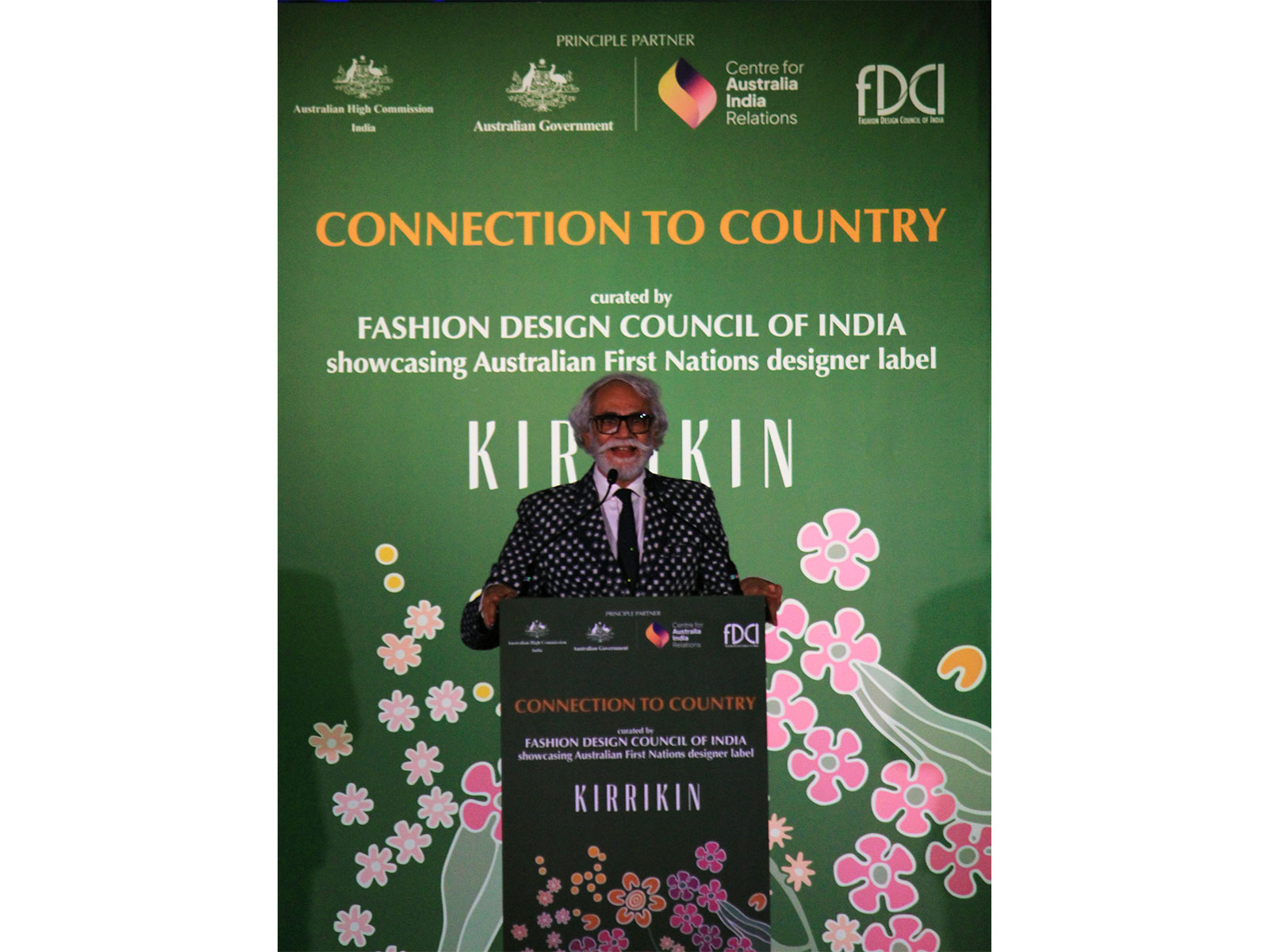 FDCI Chairman Sunil Sethi at the Kirrikin fashion showcase in New Delhi. (Photo/ANI)