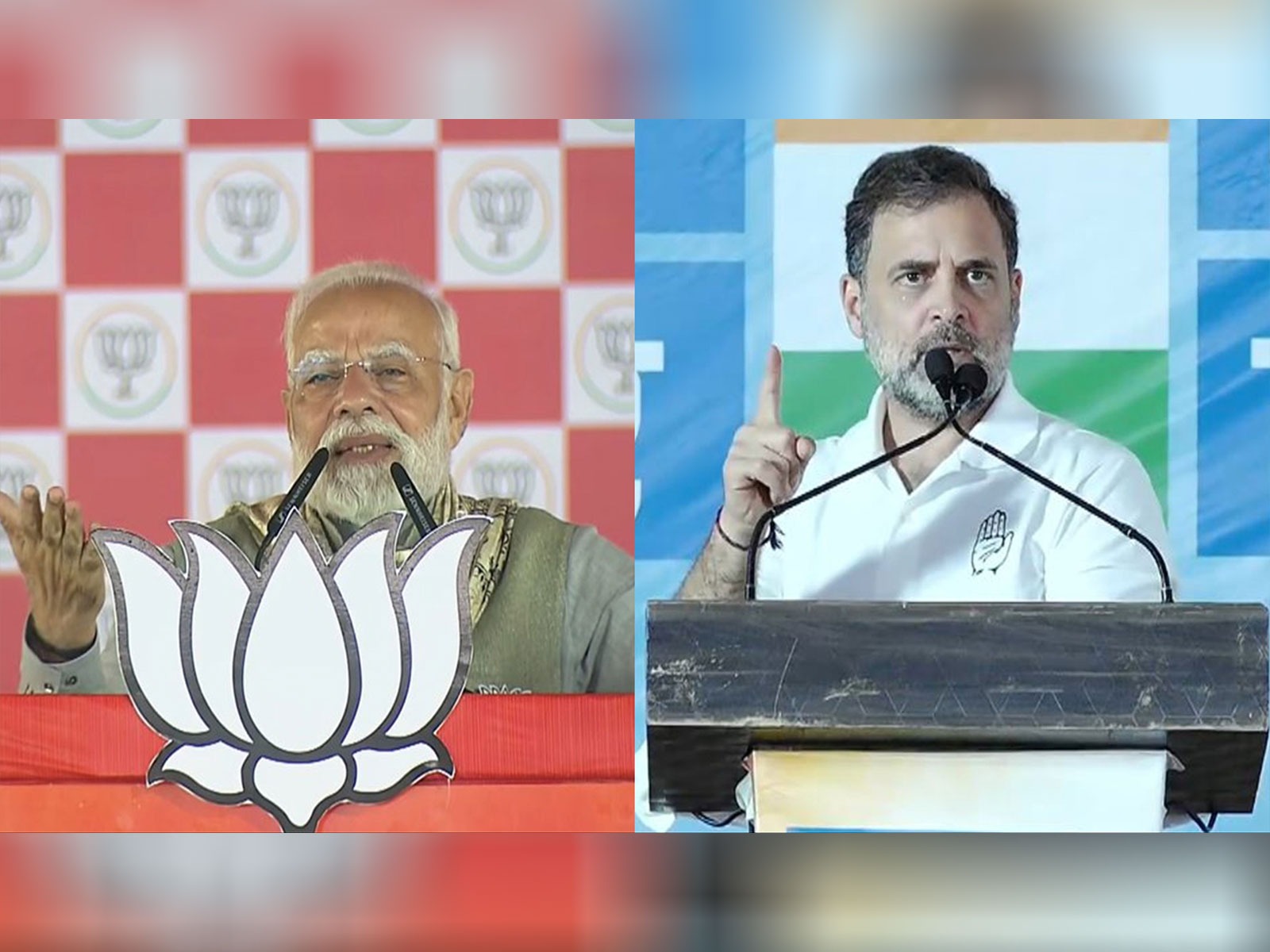 Prime Minister Narendra Modi and Congress MP Rahul Gandhi (Photo/ANI)