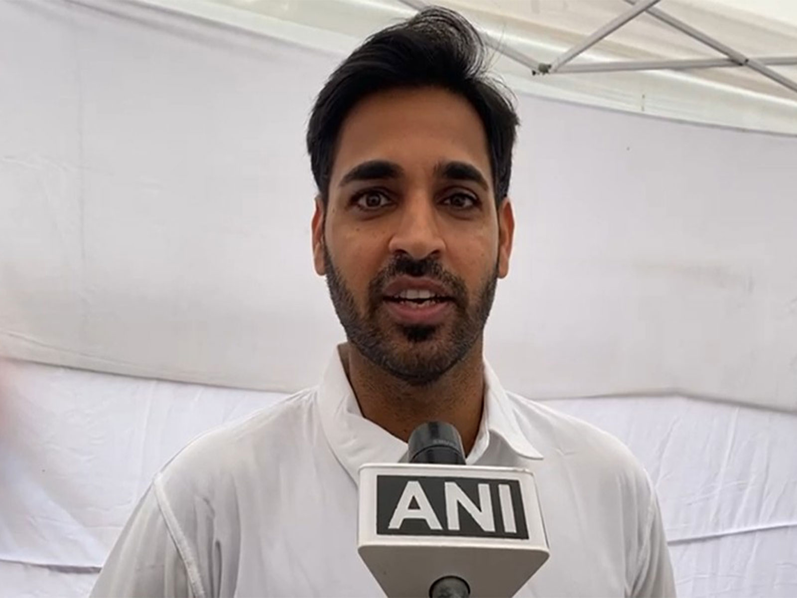 Team India's fast bowler Bhuvneshwar Kumar (Photo: ANI)