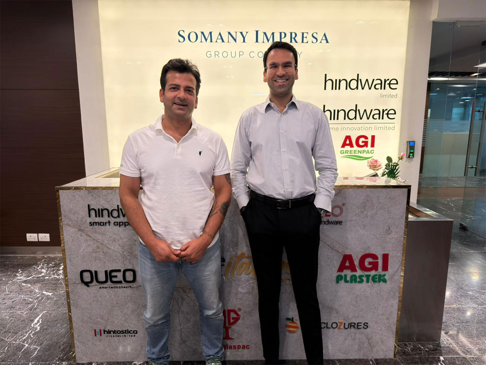 (L-R): Vivek Kumar, Founder Mad Over Building and Shashvat Somany, Founder, Tattva and Group Strategy Head, Somany Impresa Group
