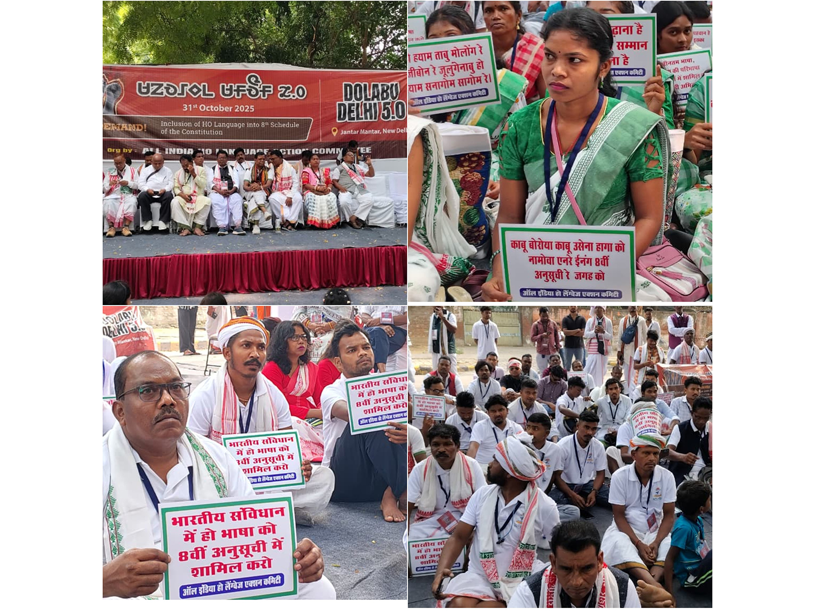 Hundreds gather in Delhi, seek constitutional recognition for Ho language