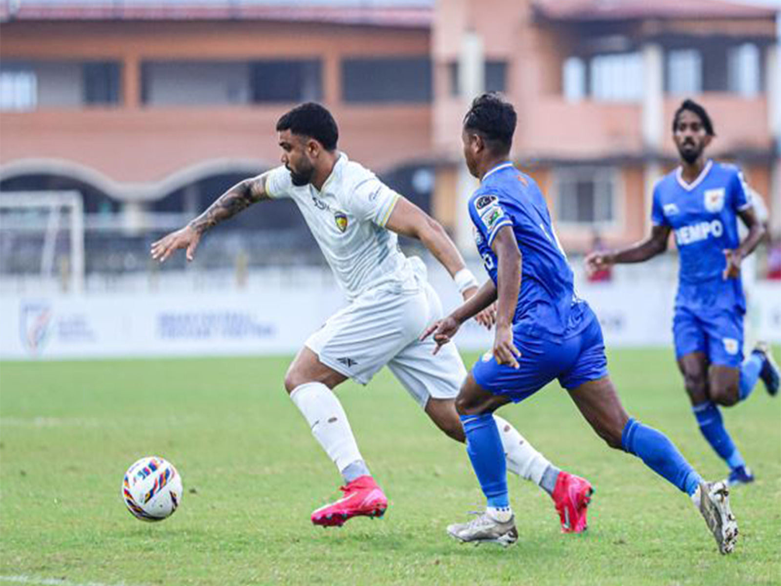 Players in action during the match (Photo: AIFF/Super Cup)