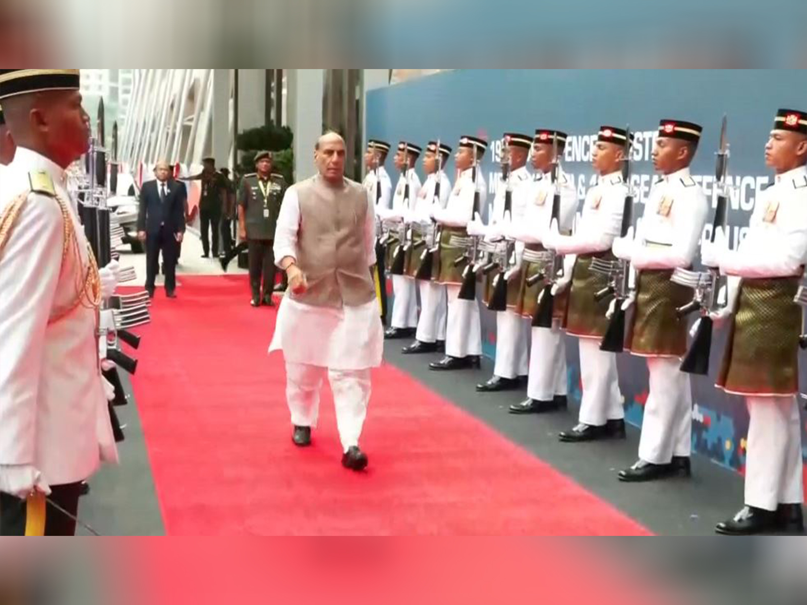 Rajnath Singh Arrives for ADMM-Plus in Kuala Lumpur (Photo/ANI)
