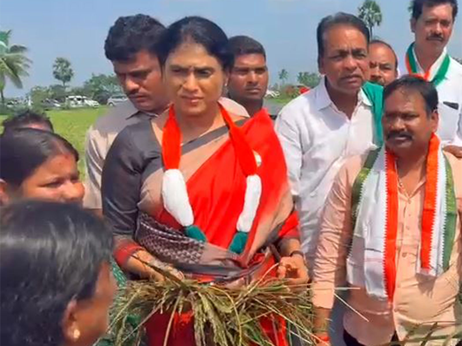 Andhra Pradesh Congress Committee Chief YS Sharmila Reddy. (Photo/ANI)