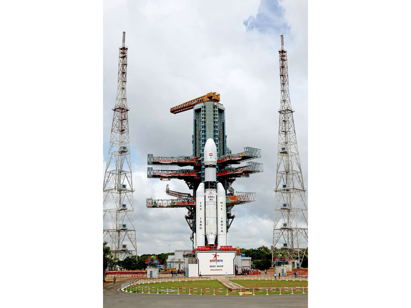ISRO's LMV 3 launch vehicle carrying the Indian Navy's GSAT-7R (CMS-03) communication satellite (Photo/MoD)