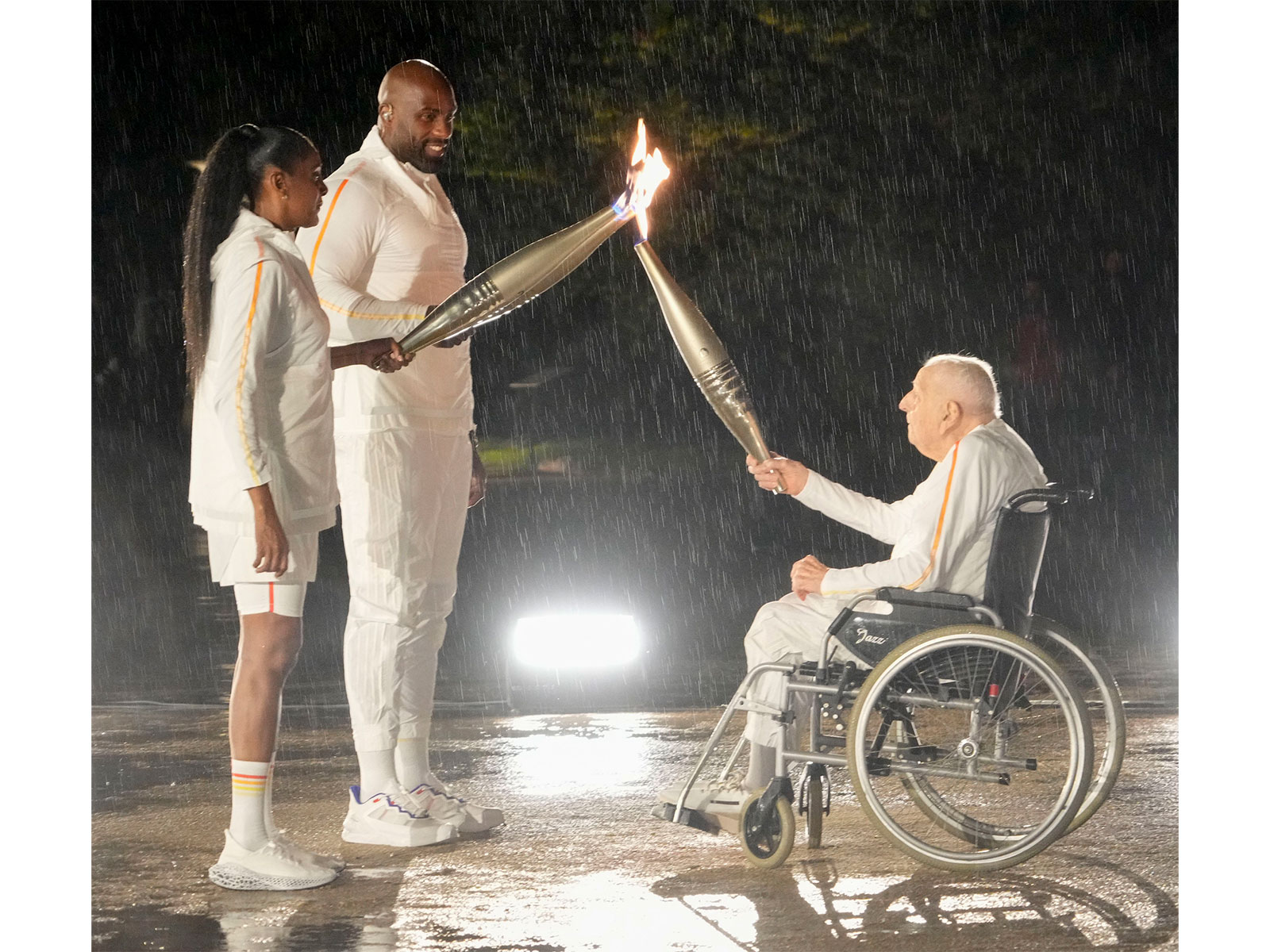 Charles Coste (on wheelchair). (Photo: Reuters)