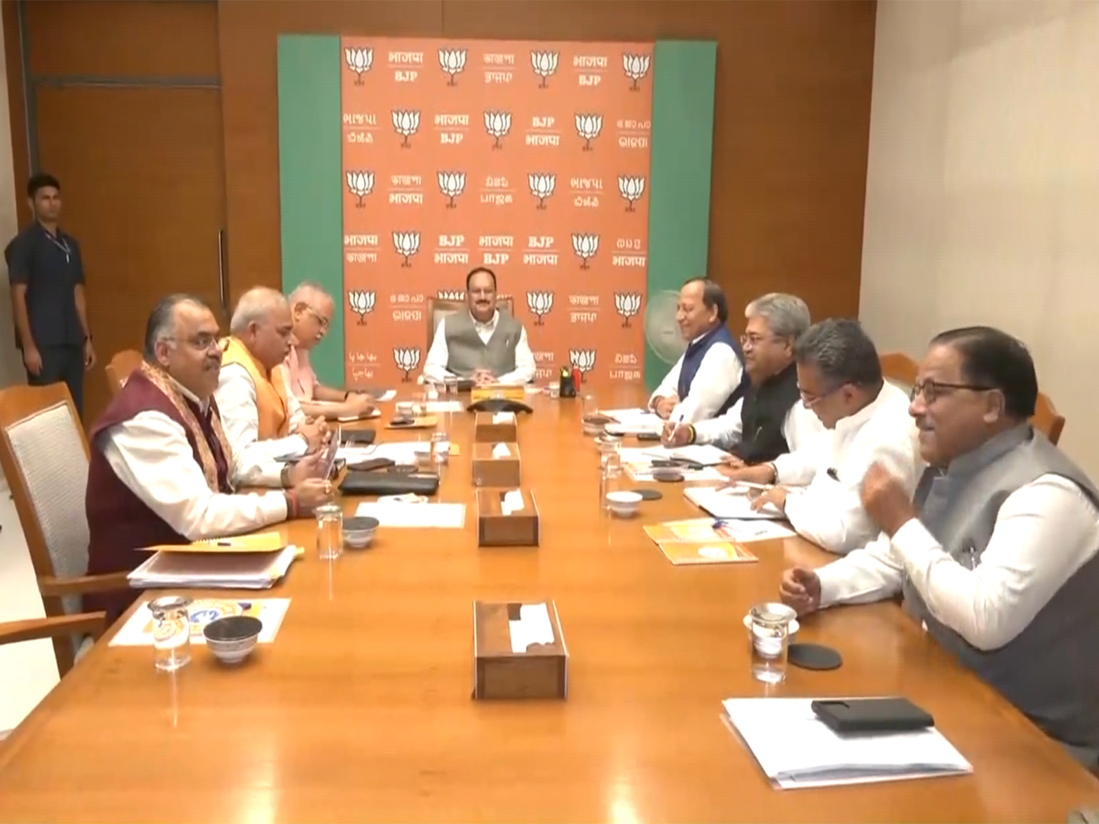 Meeting chaired by BJP National President JP Nadda (Photo/ANI)