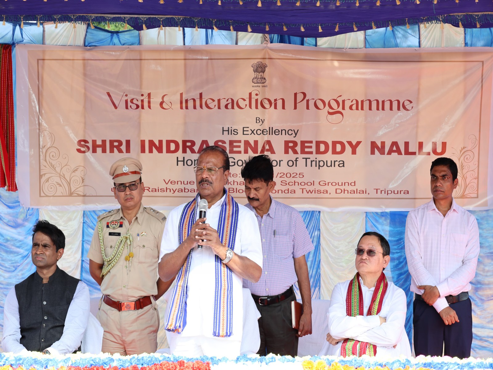 Tripura Governor visits Dhalai border village (Photo/X@TripuraGovernor)