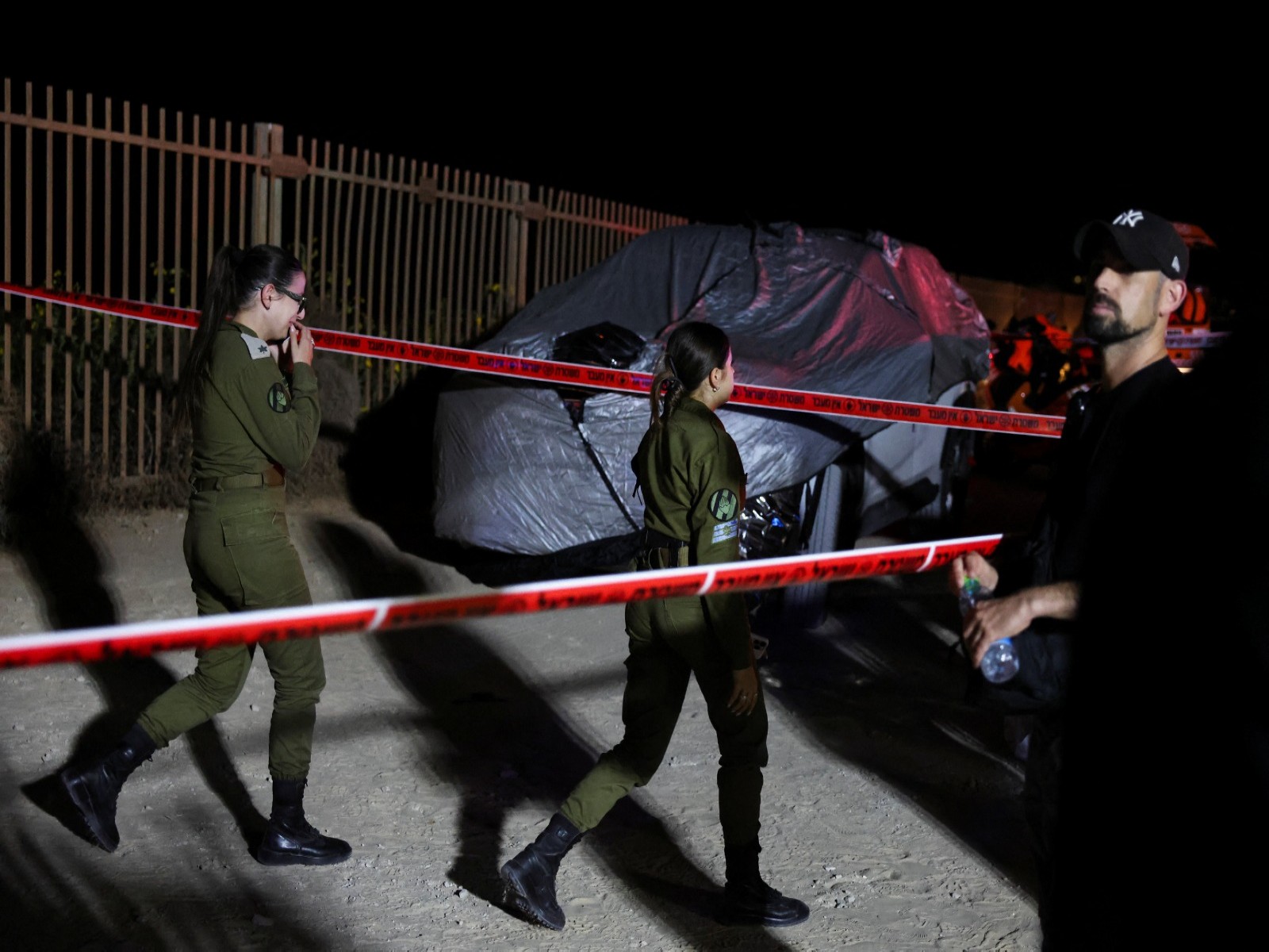 Israeli security gather to locate former Military Advocate General Maj. Gen. Yifat Tomer-Yerushalmi (Photo/Reuters)