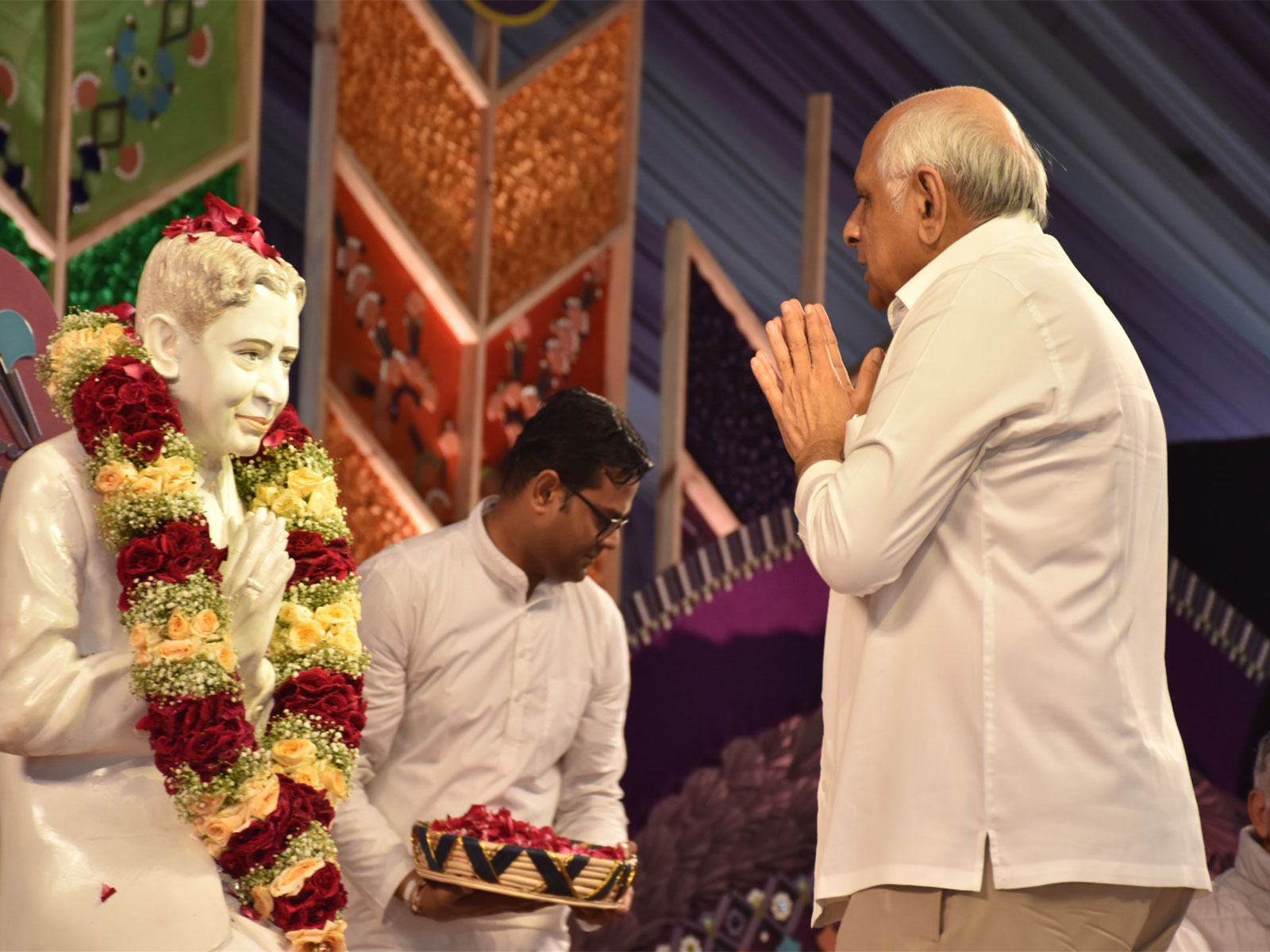 Gujarat CM participates Dada Bhagwan birth anniversary celebration (Photo/Gujarat CMO)